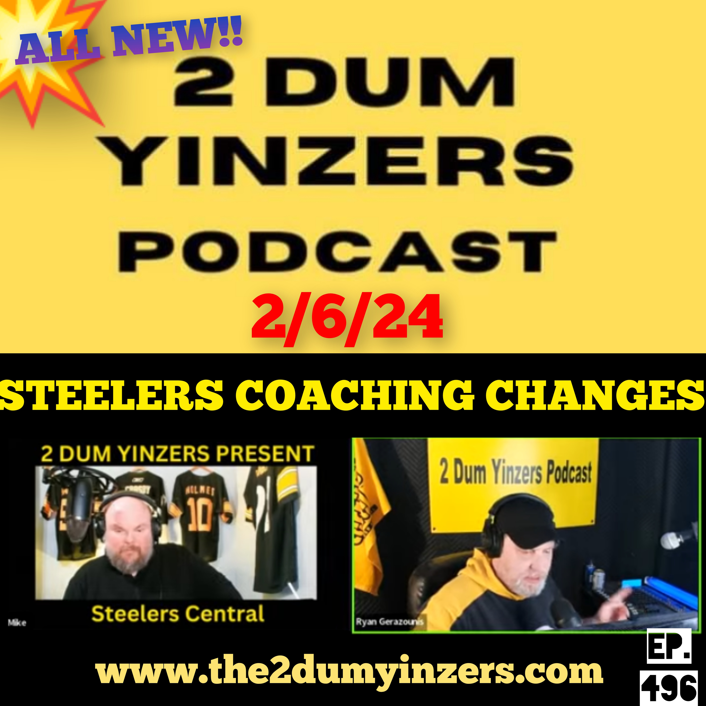 THE 2 DUM YINZERS SHOW!! EPISODE #496 ALL NEW!! episode artwork