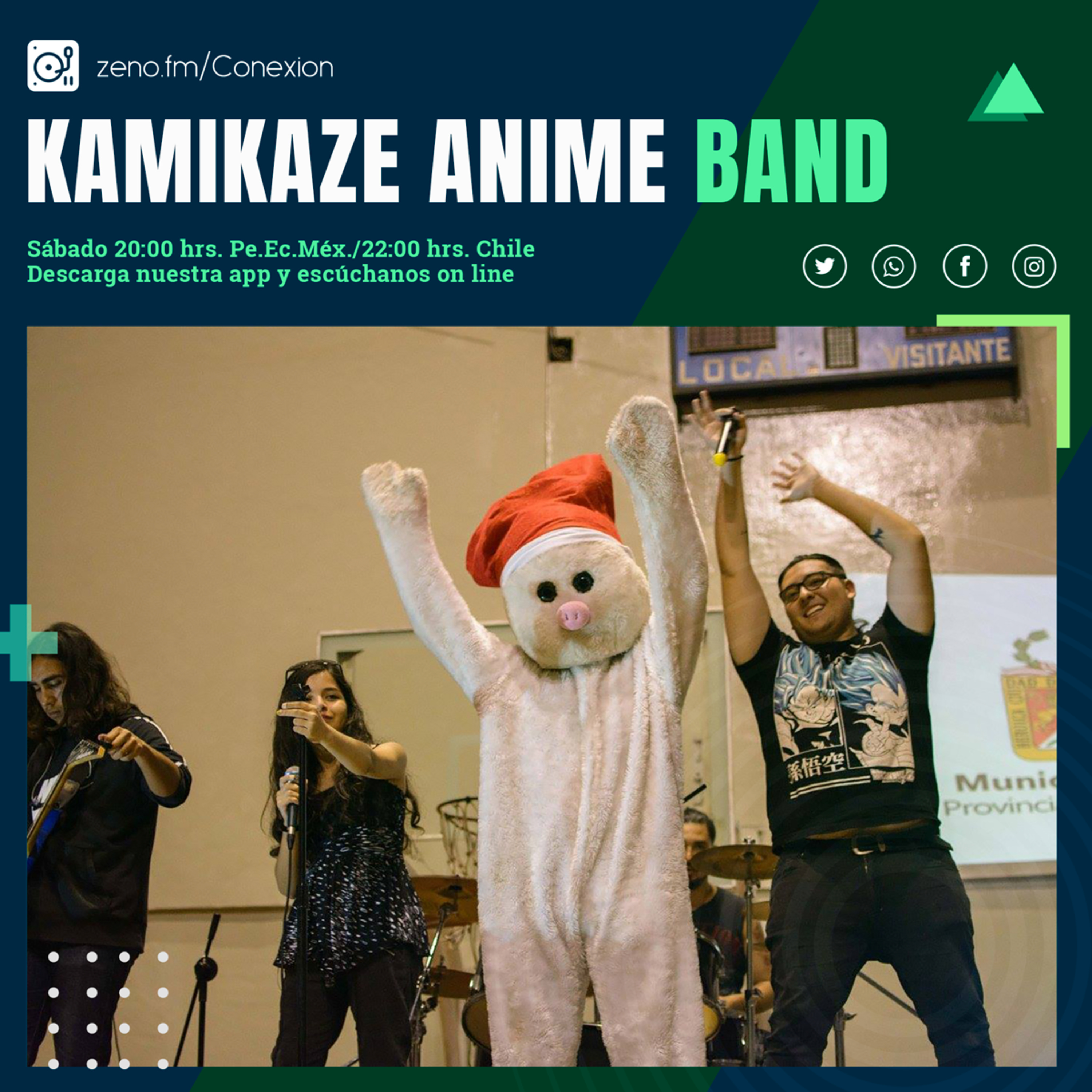 Programa 223: Kamikaze Anime Band, Lumaru Chan, el hotel para otakus, doramas 2020, One Piece, el naruto verde y su doblaje y más ! episode artwork