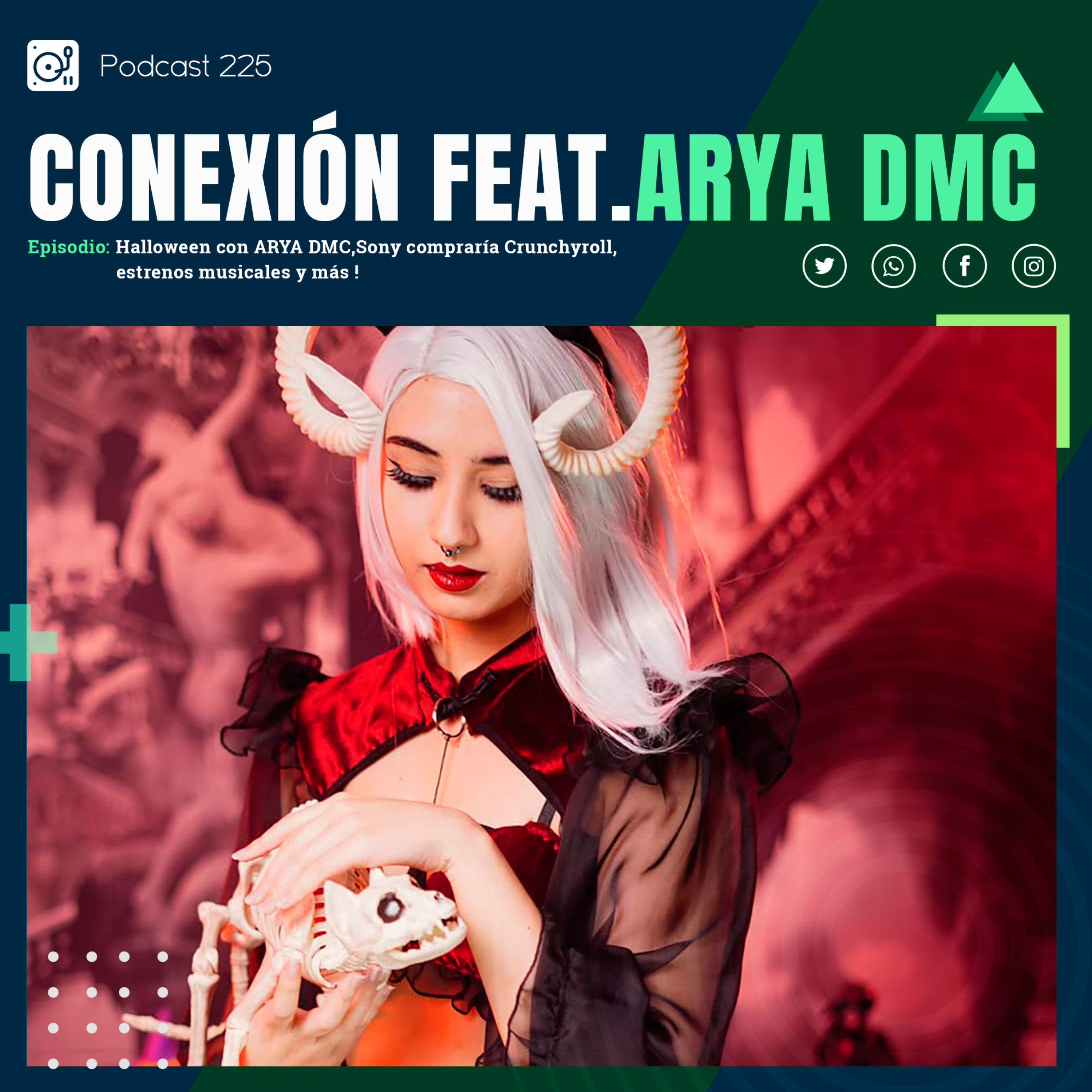 Programa 225: Halloween con Arya DMC, Sony compraría Crunchyroll, estrenos musicales y más ! episode artwork