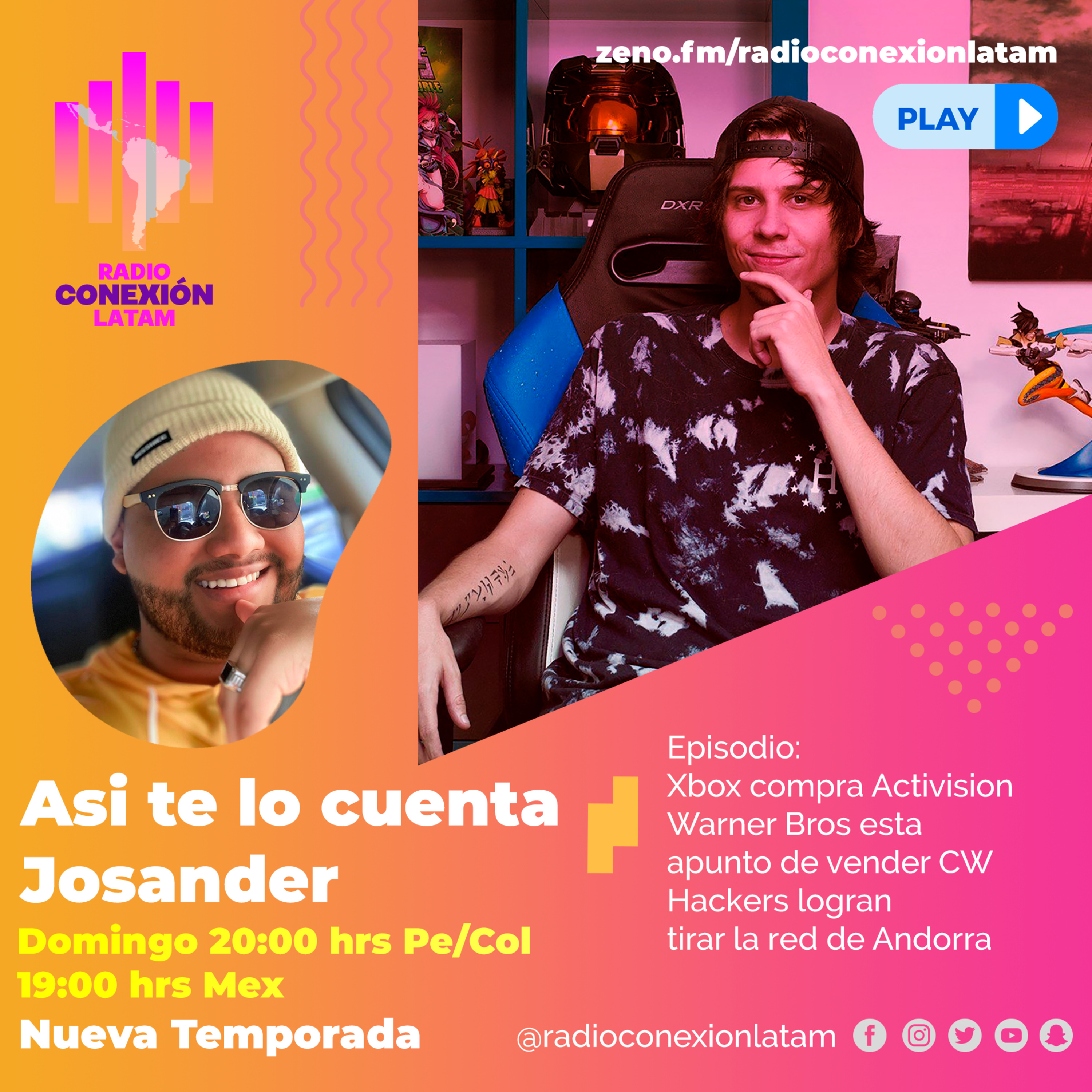 Así te lo cuenta Josander S2 HACKERS DE ANDORRA,ADIOS CW Y ACTIVISION! episode artwork