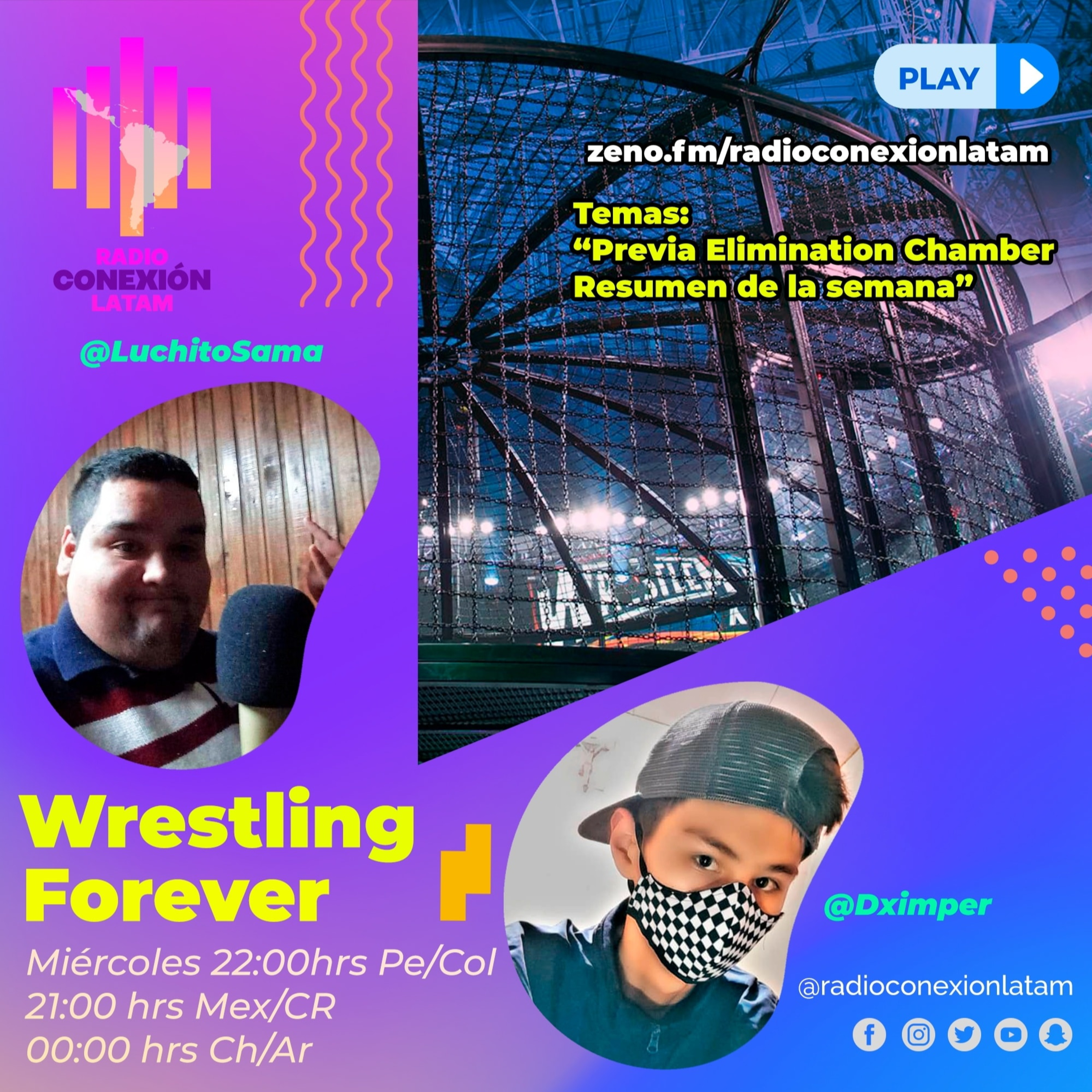 WRESTLING FOREVER S2: ELIMINATION CHAMBER! episode artwork