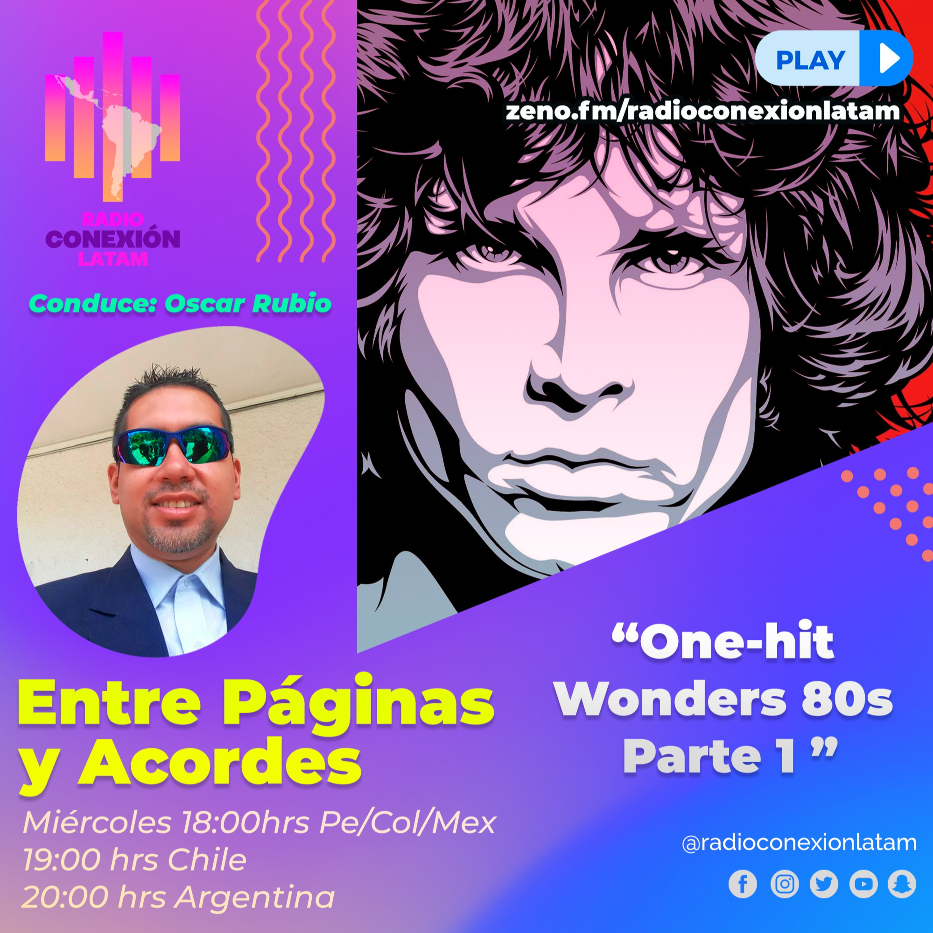 ENTRE PÁGINAS Y ACORDES: "ONE HIT WONDERS 80´S PARTE 1" episode artwork
