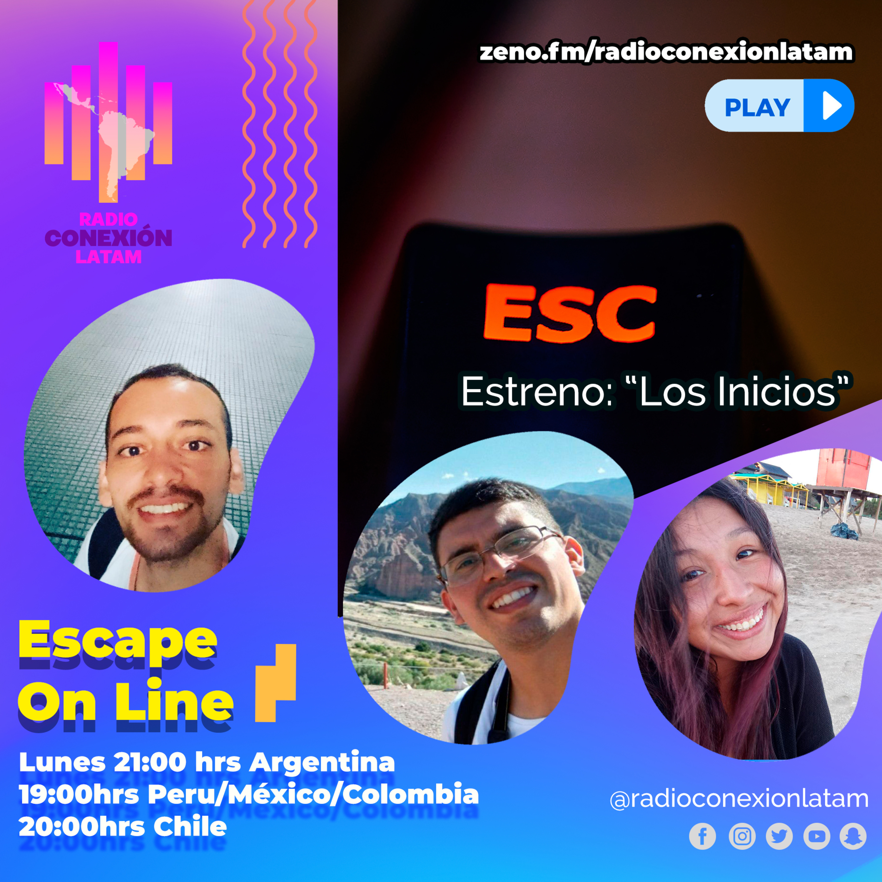 ESCAPE ON LINE: "LOS INICIOS" episode artwork