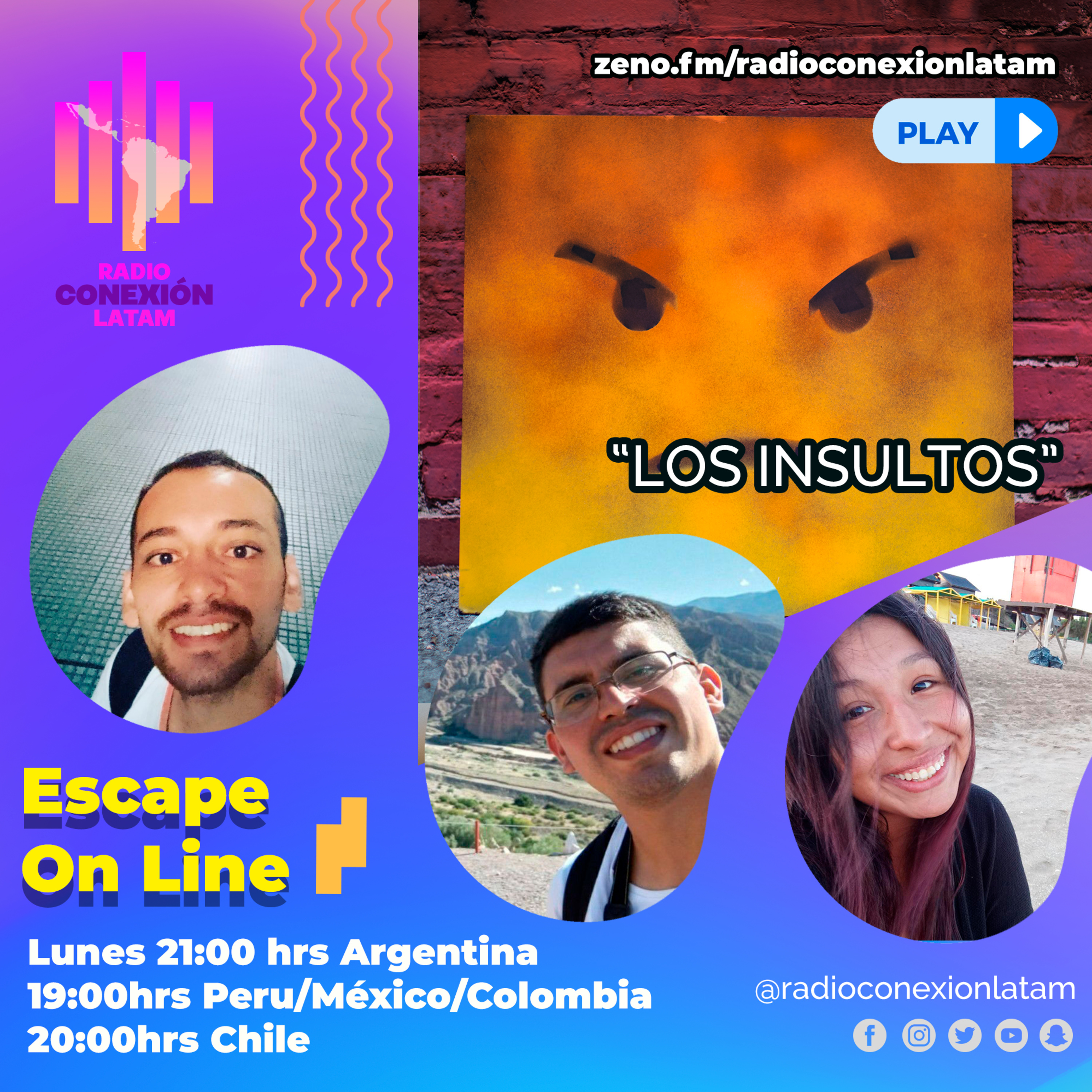 ESCAPE ON LINE: "LOS INSULTOS" episode artwork
