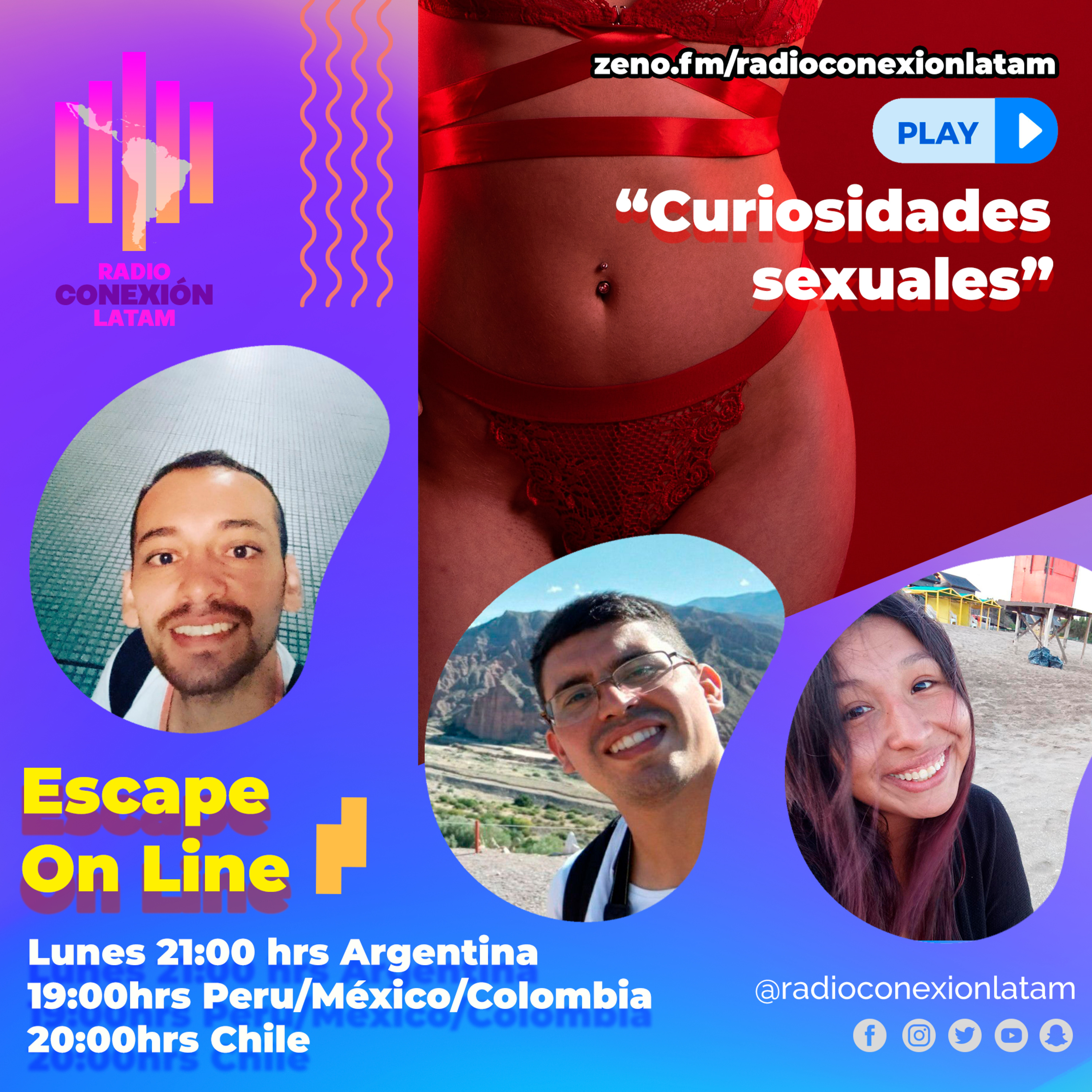 ESCAPE ON LINE: "CURIOSIDADES SEXUALES" episode artwork
