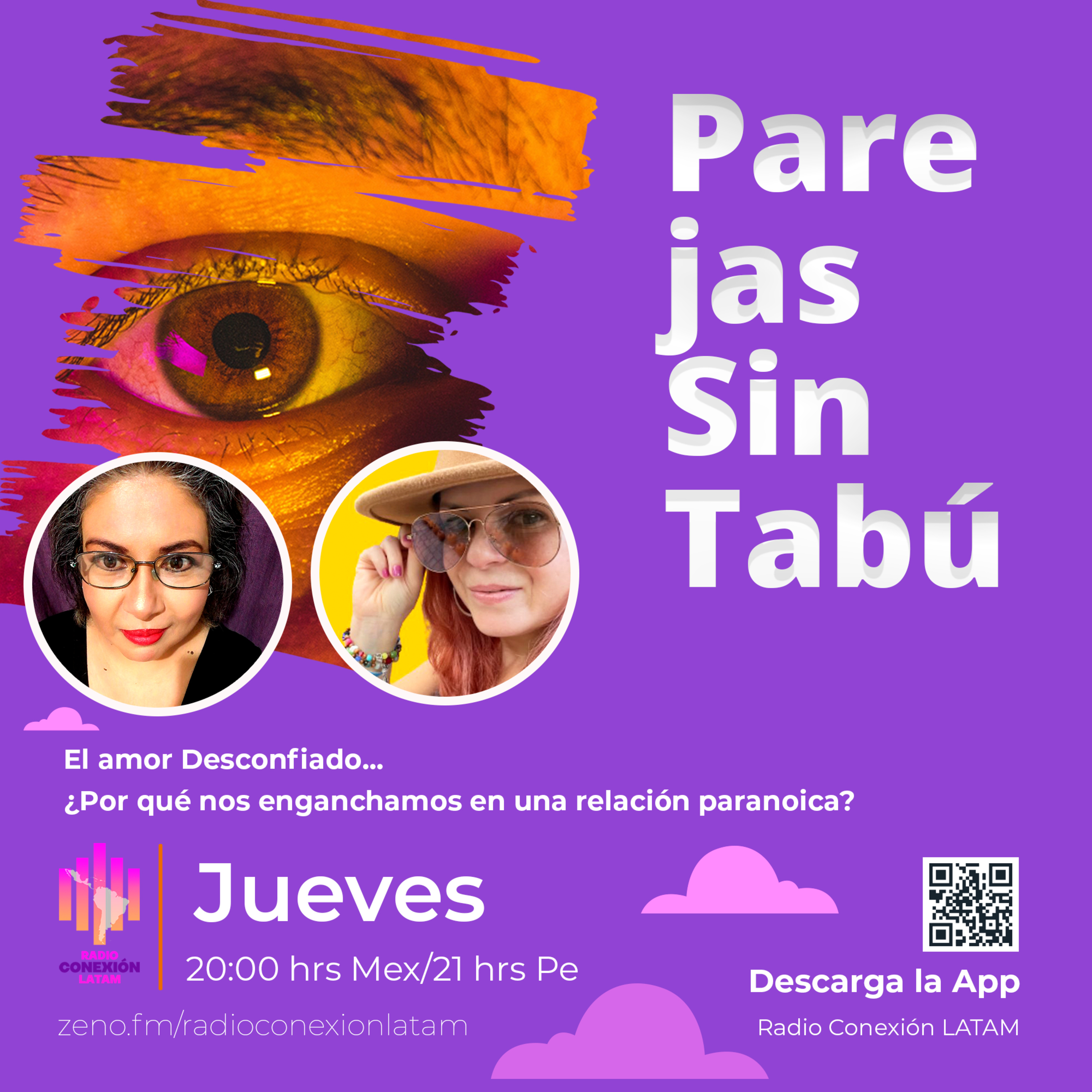 "𝗣𝗔𝗥𝗘𝗝𝗔𝗦 𝗦𝗜𝗡 𝗧𝗔𝗕𝗨́": !𝐄𝐥 𝐚𝐦𝐨𝐫 𝐝𝐞𝐬𝐜𝐨𝐧𝐟𝐢𝐚𝐝𝐨! ¿Por qué nos enganchamos en una relación paranóica? episode artwork