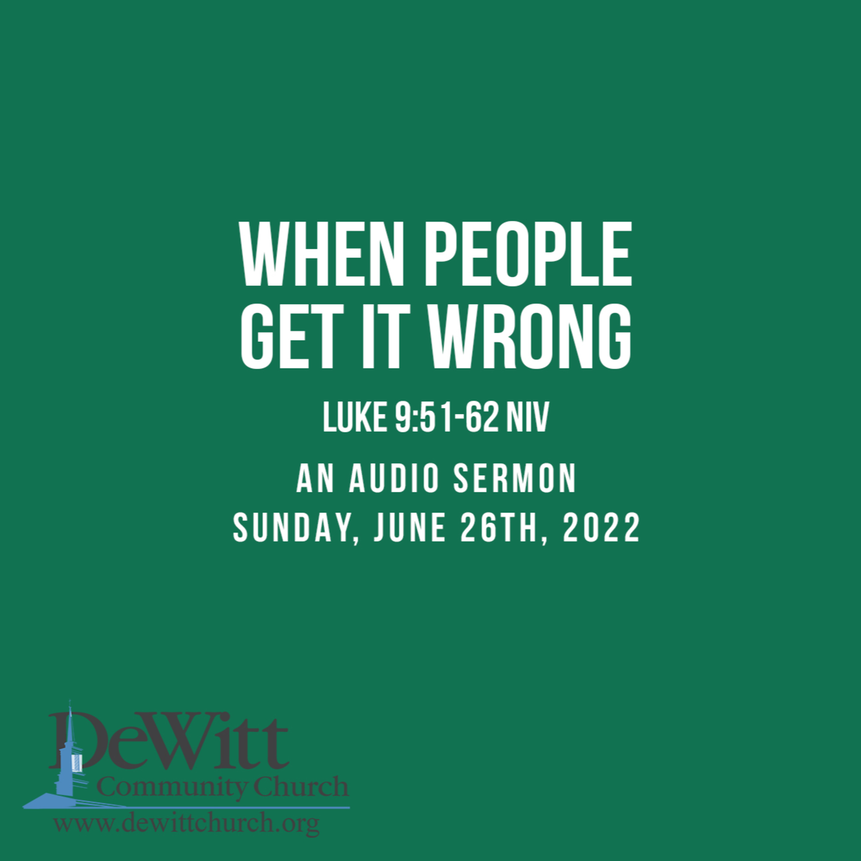 Sermons from DeWitt Community Church