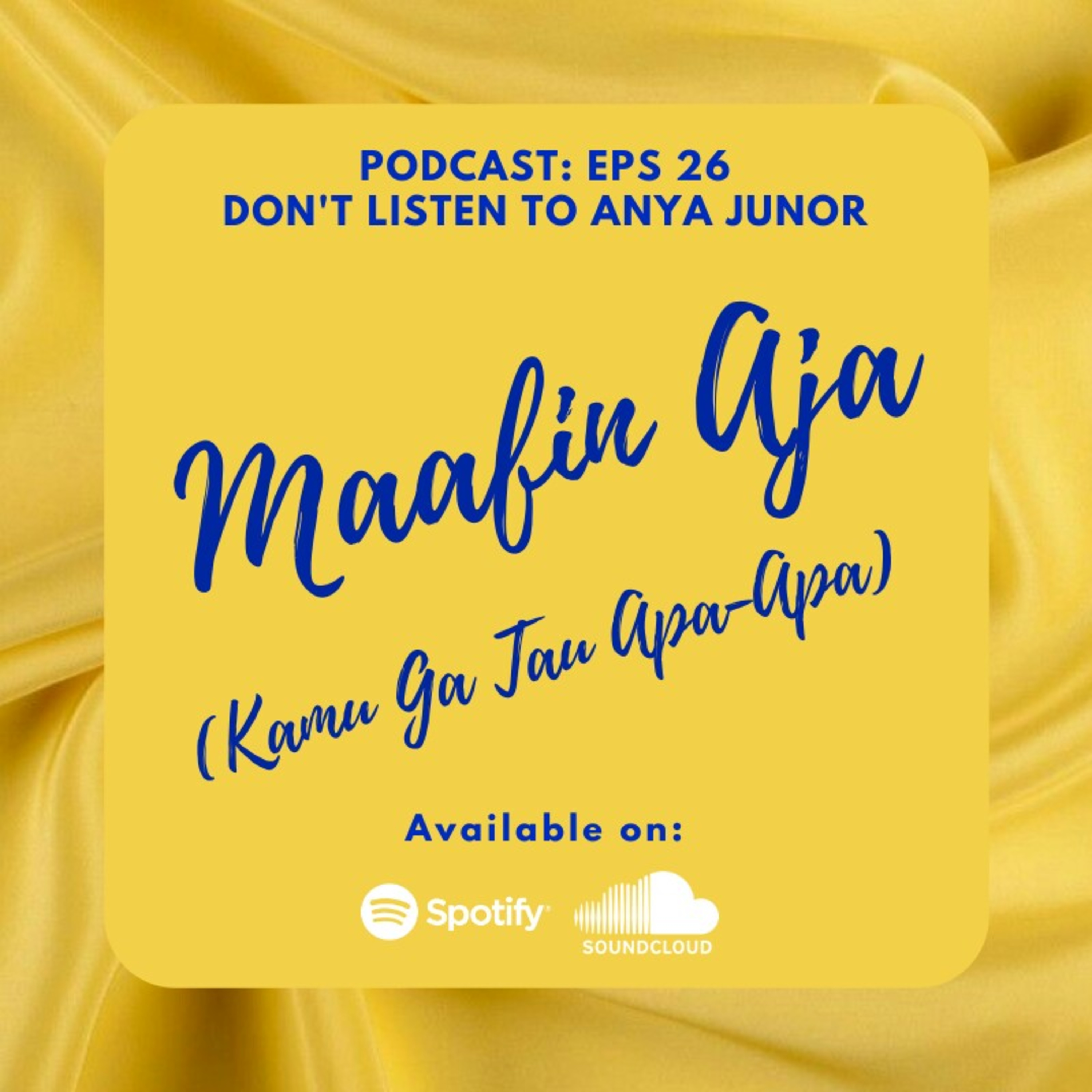 Don\'t Listen To Anya Junor