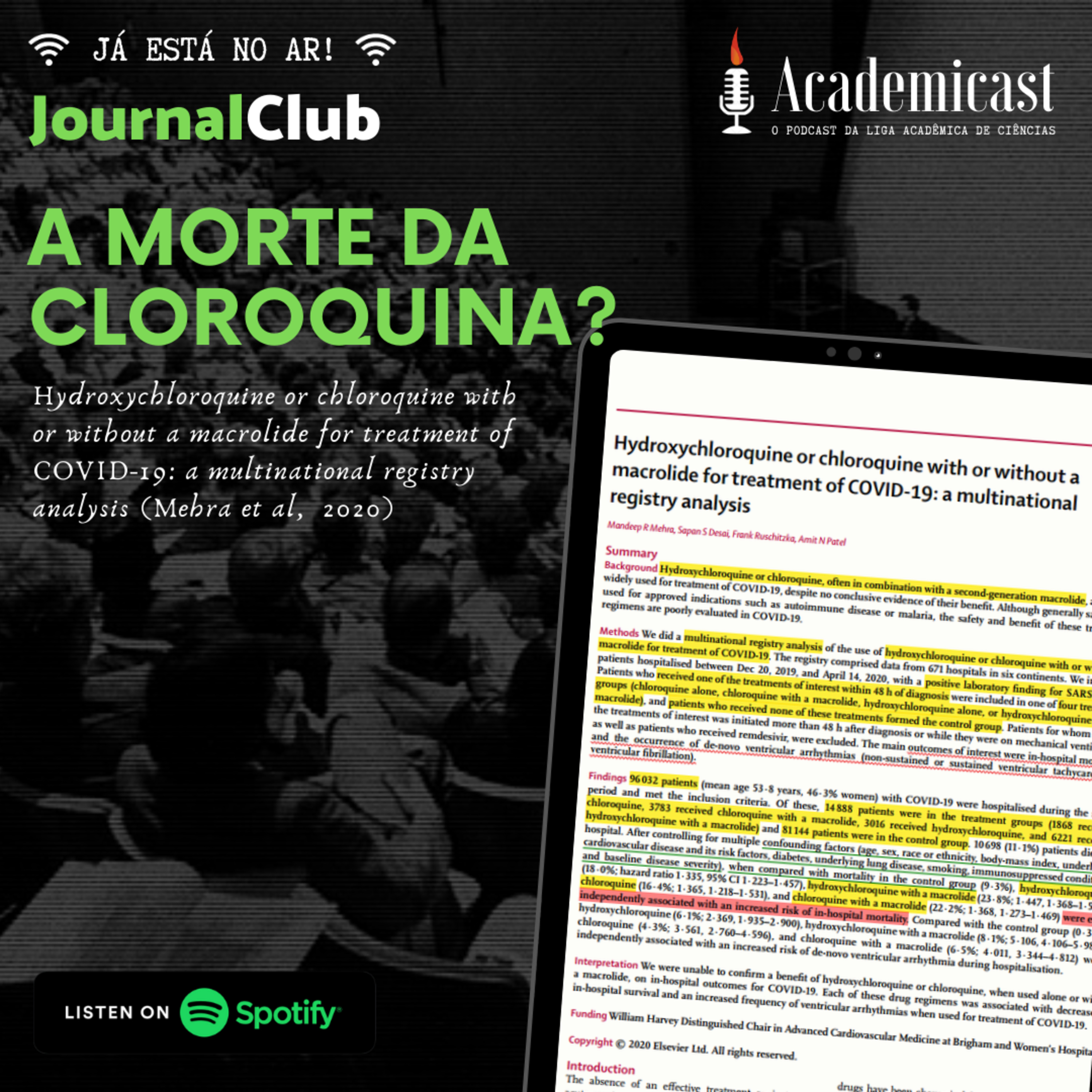 Journal Club #002 - A morte da cloroquina?