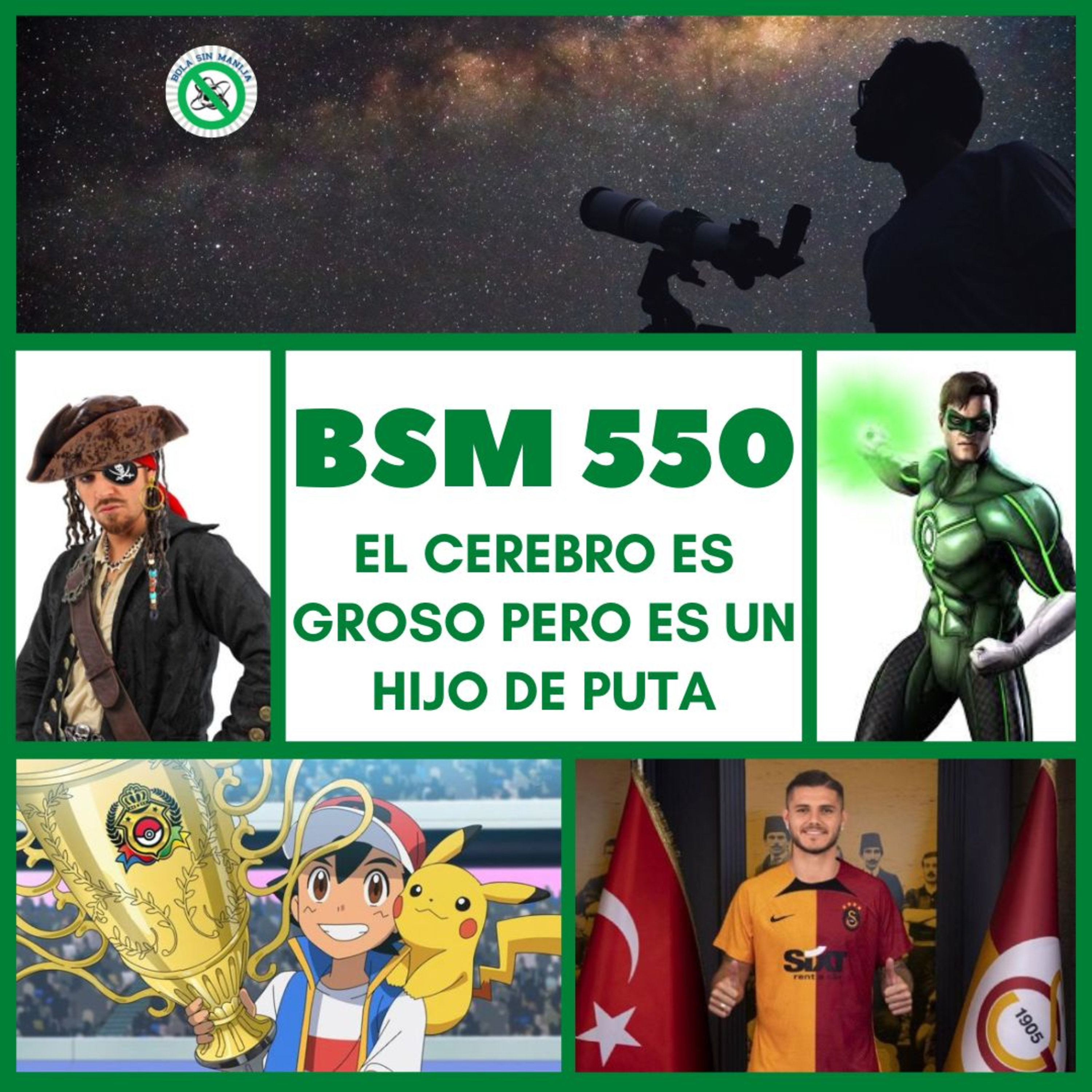550 - El cerebro es groso pero es un hijo de puta episode artwork