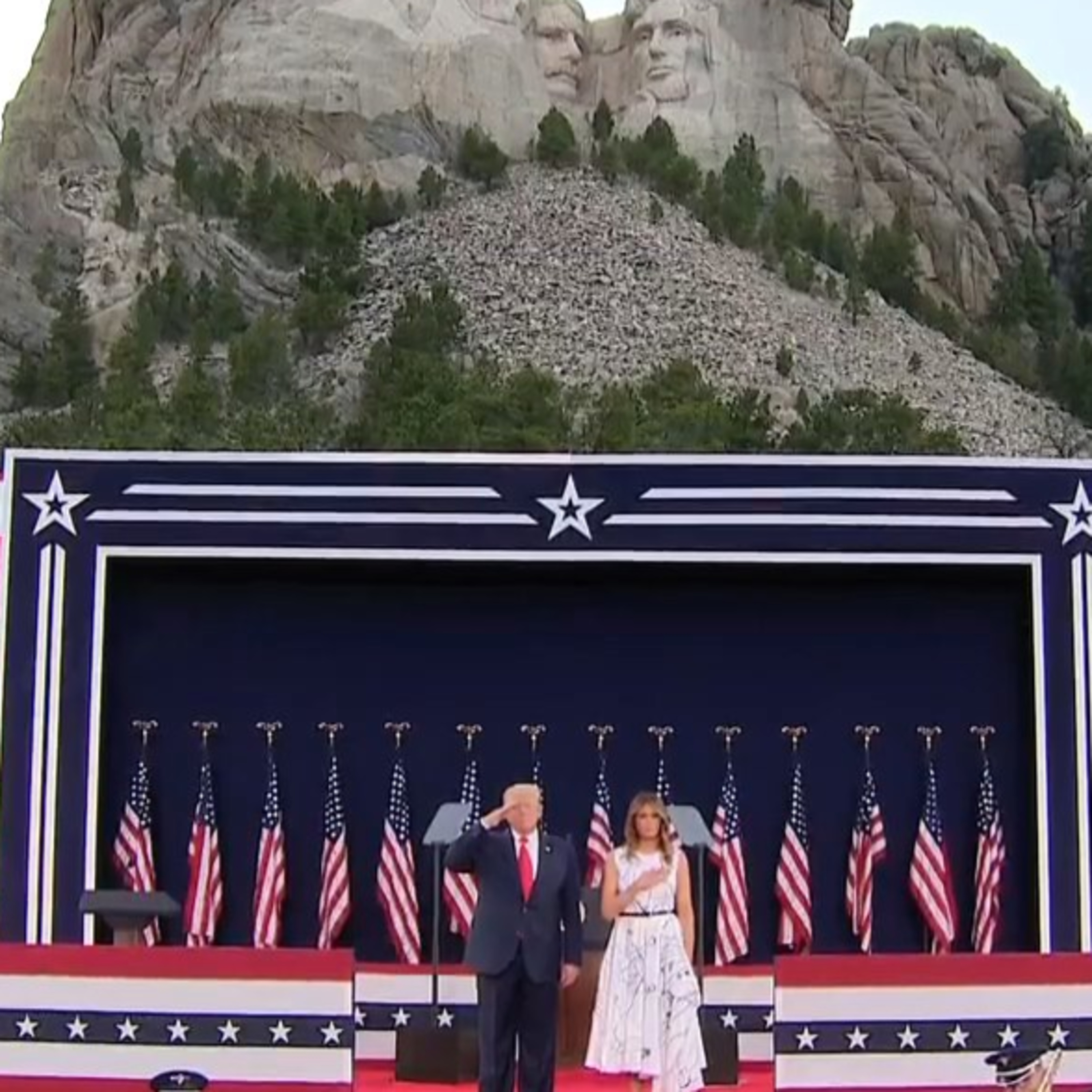 LIVE from Mount Rushmore: Protesters blocking the entrance to President Trump's event tonight! Part 1 of 2