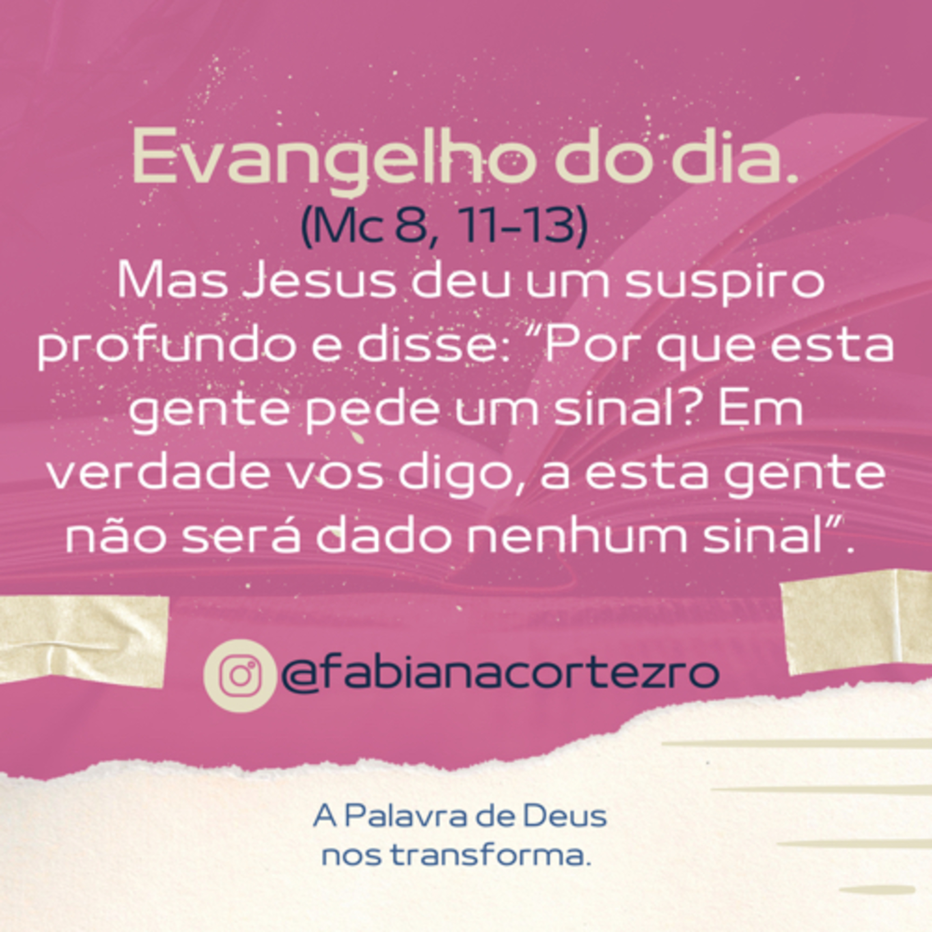 Evangelho do dia.