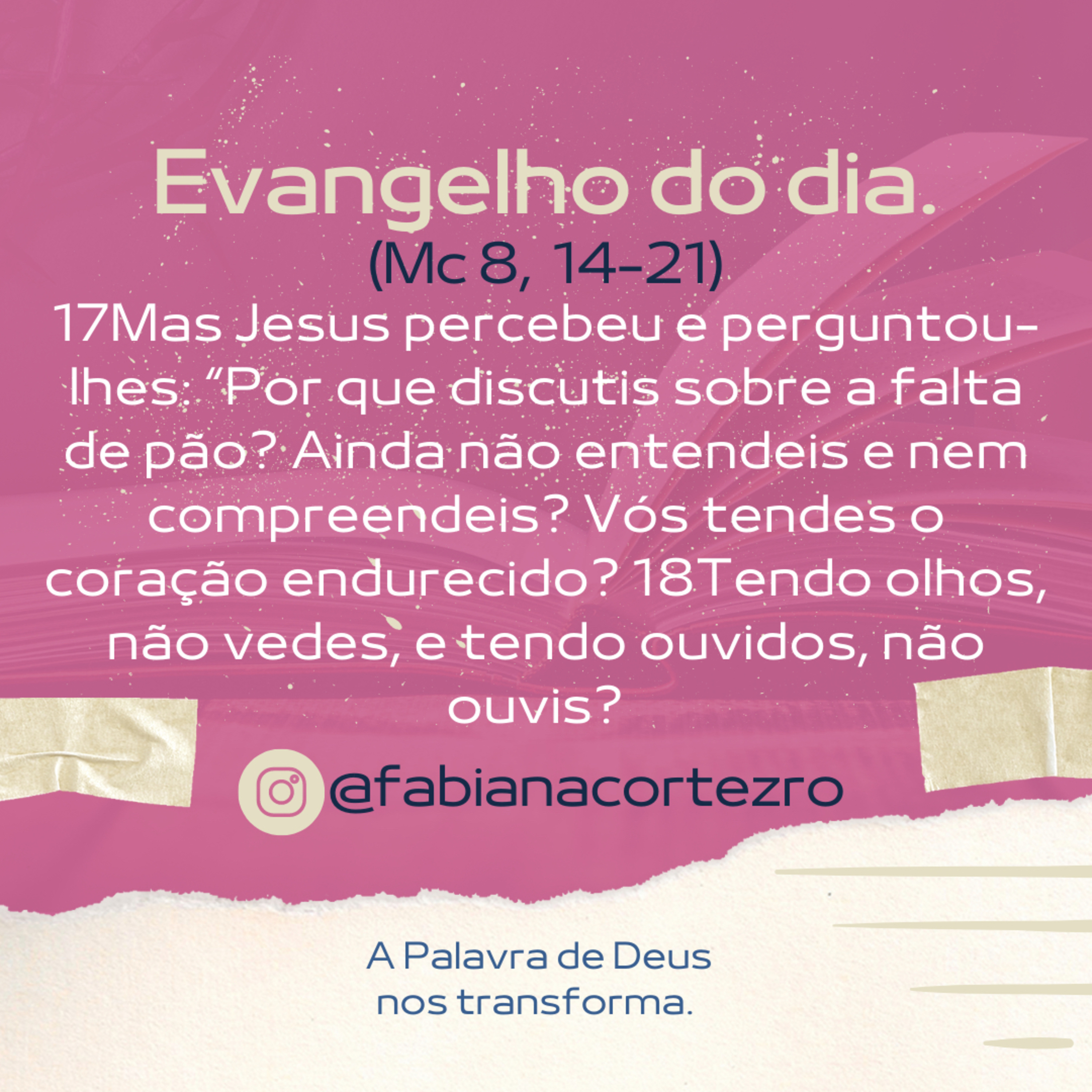 Evangelho do dia.