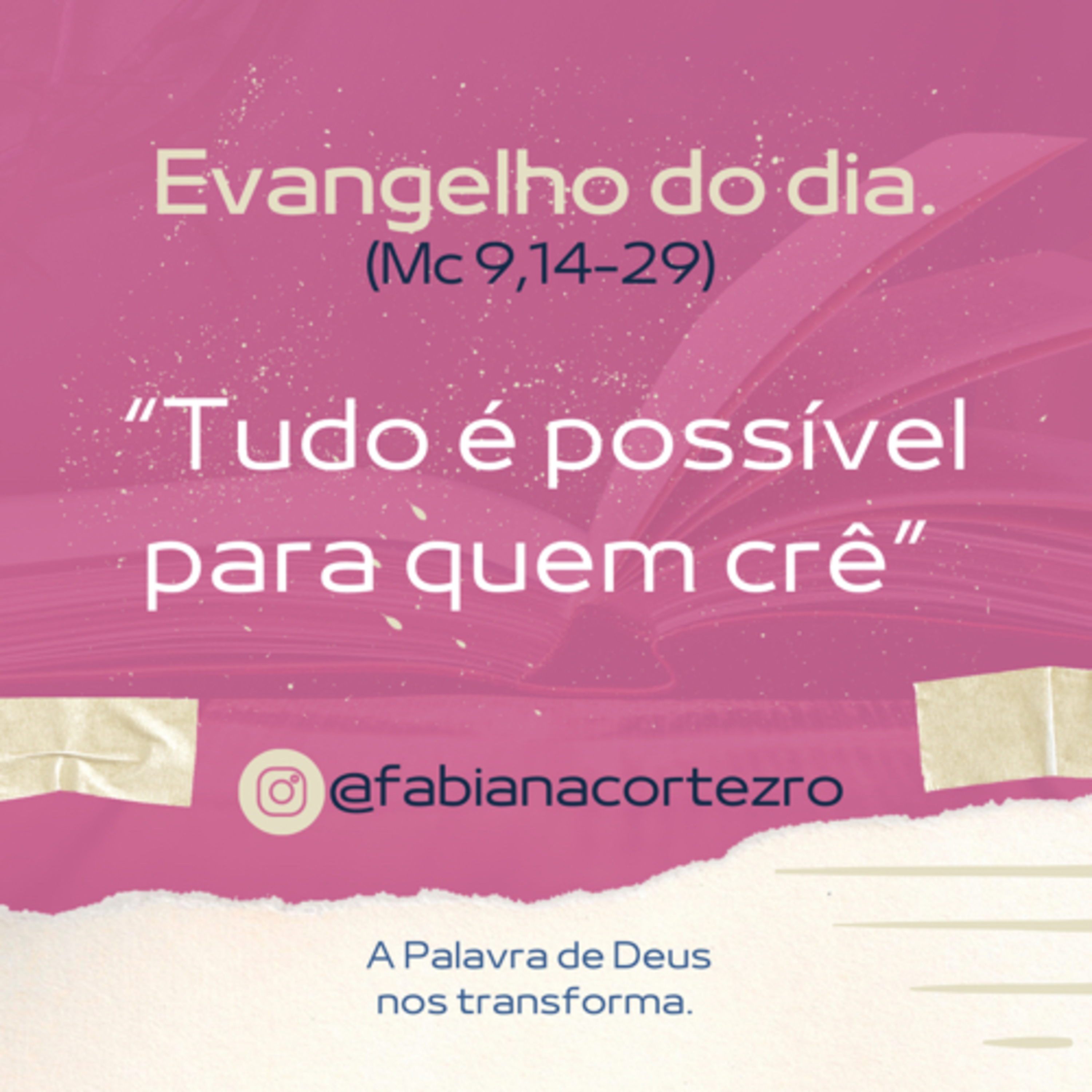 Evangelho do dia.