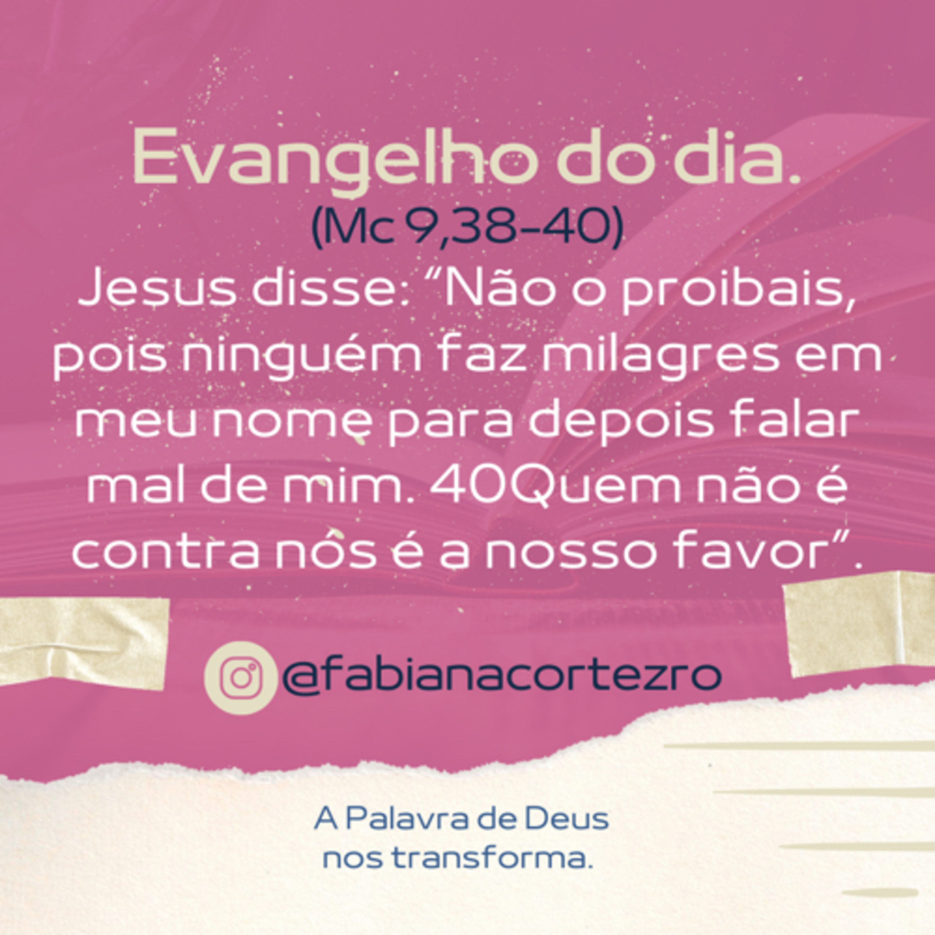 Evangelho do dia.