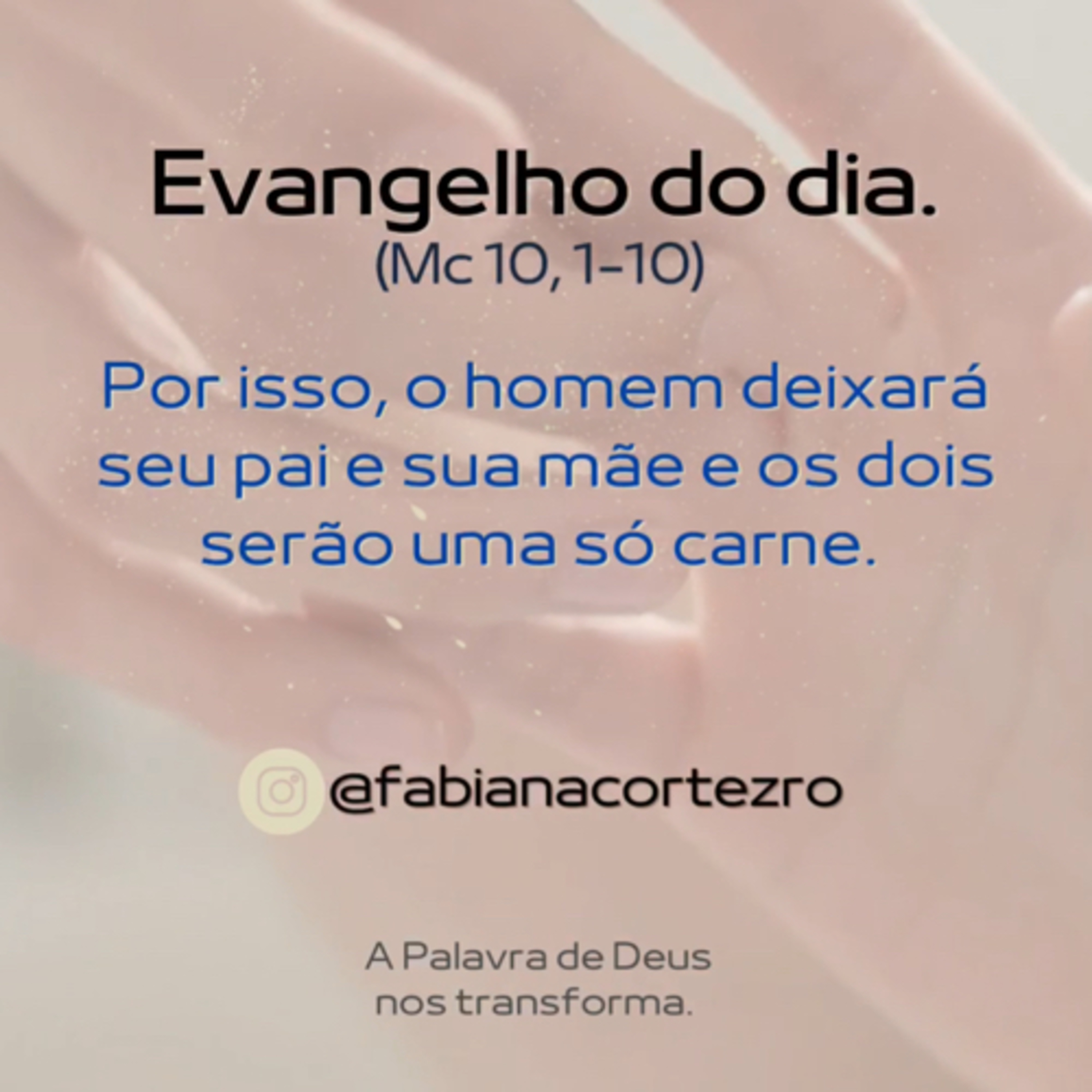 Evangelho do dia.