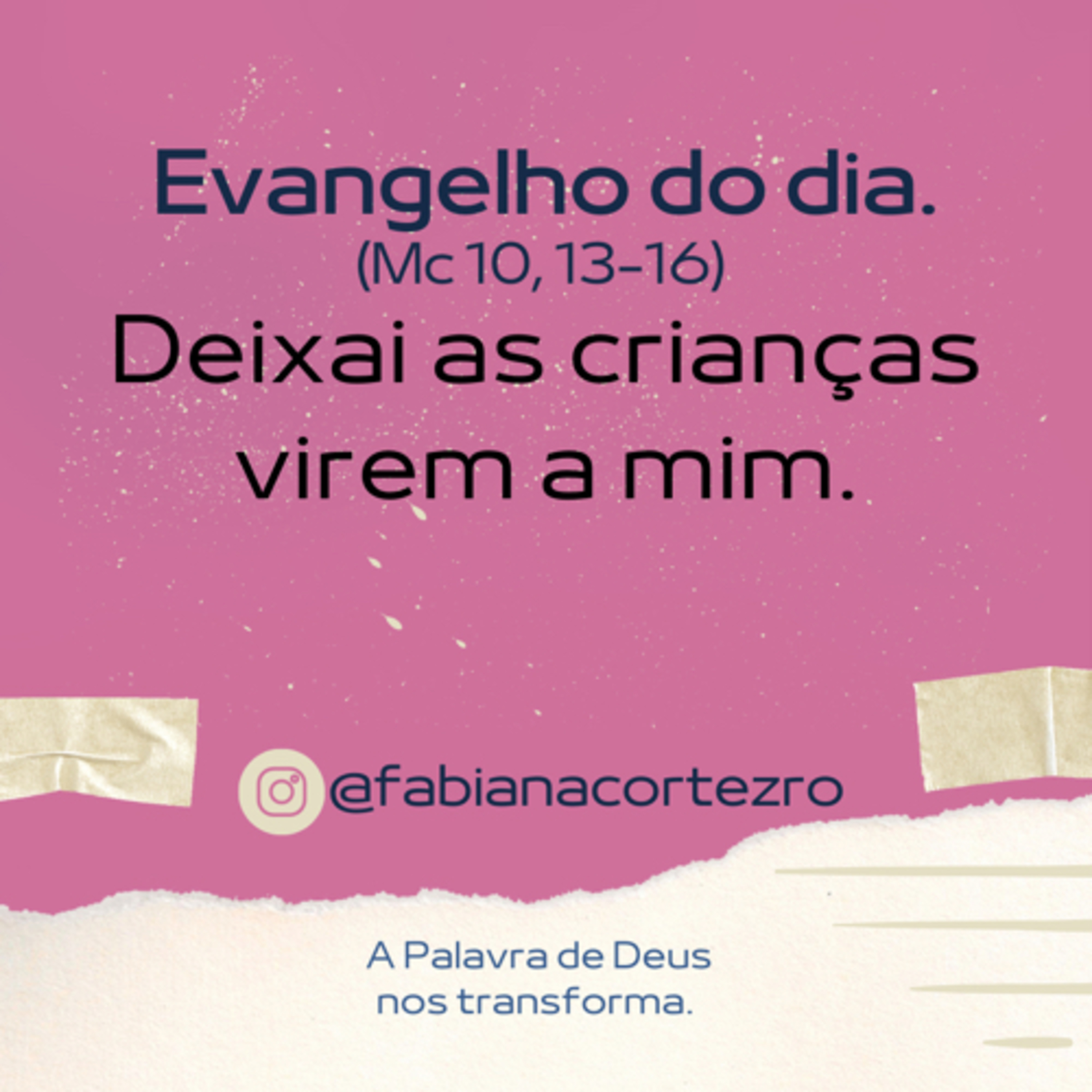 Evangelho do dia.