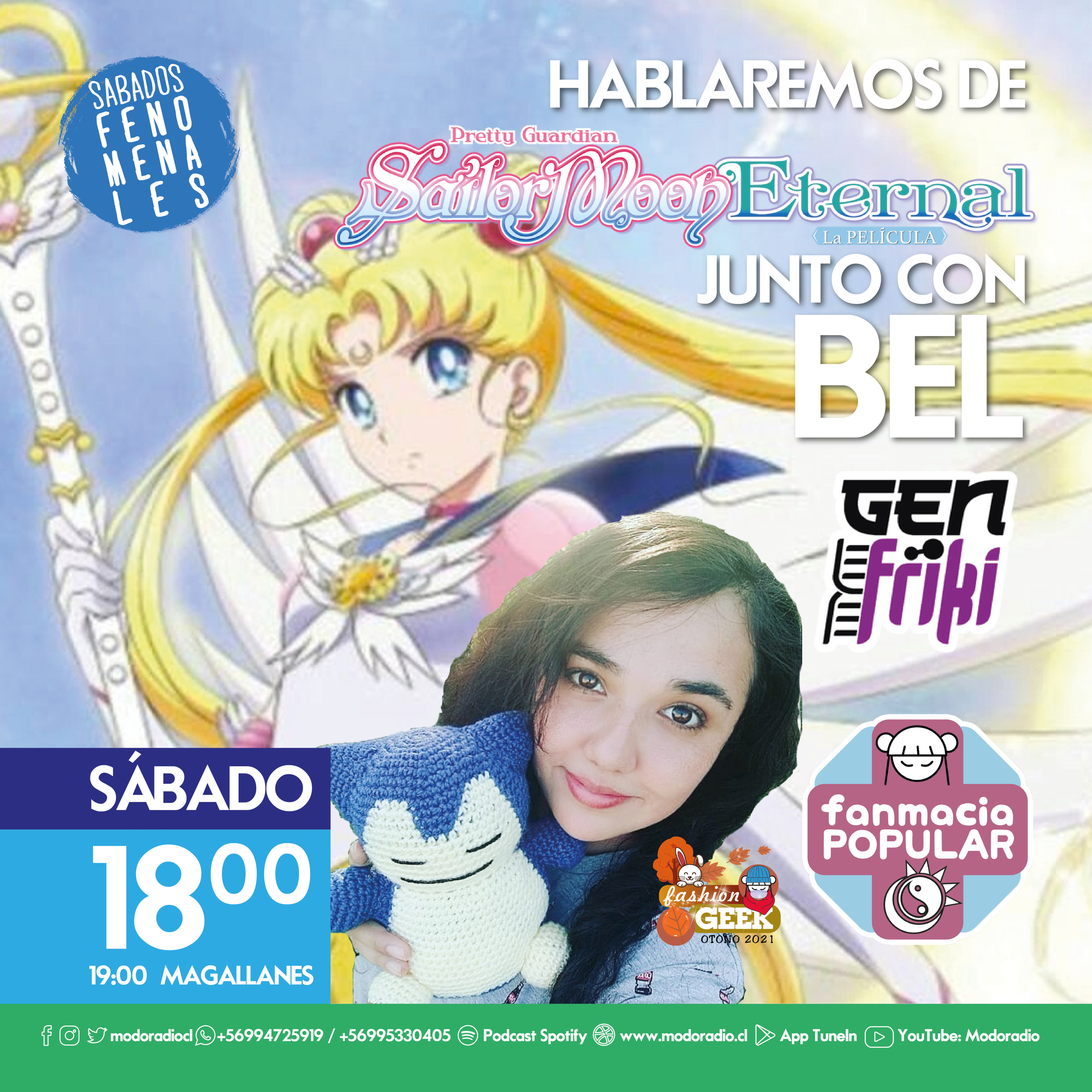 Fanmacia Popular 180 (T05 E09) Celebramos el estreno de Sailor Moon Eternal con Bel de Gen Friki episode artwork