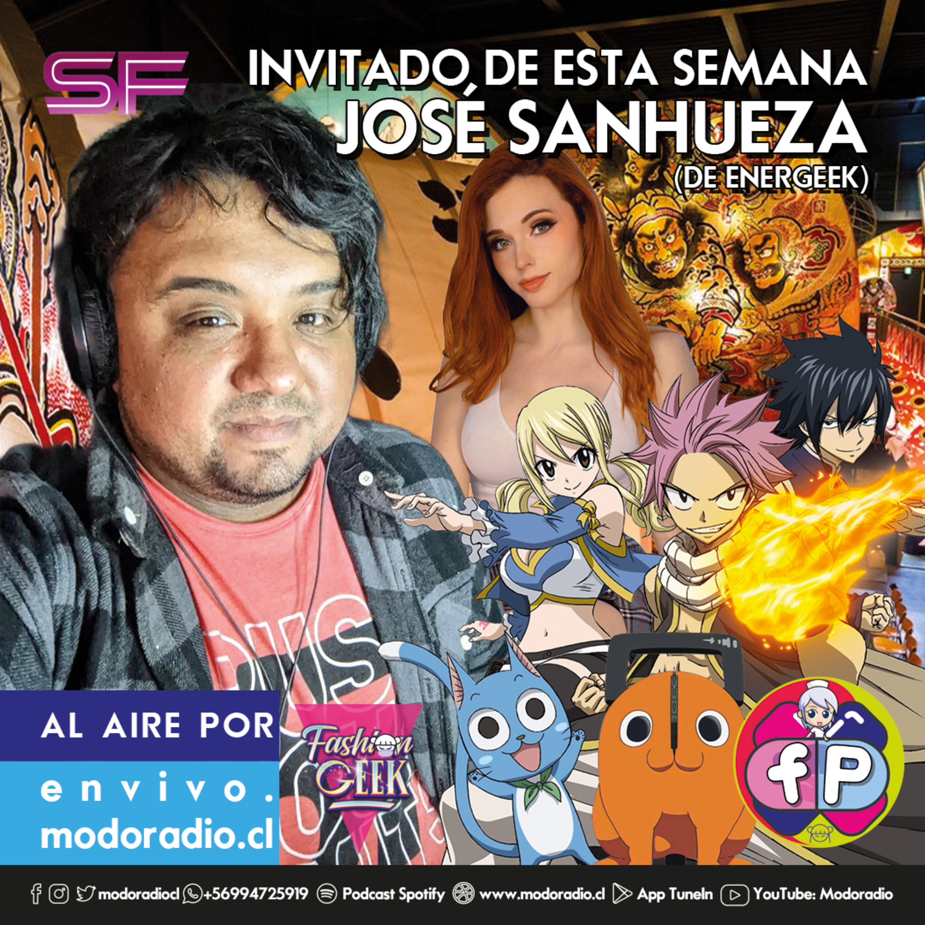 Fanmacia Popular 239 (T06 E28): Hablamos de medios frikis y mucho mas junto a José Sanhueza, director de Energeek episode artwork