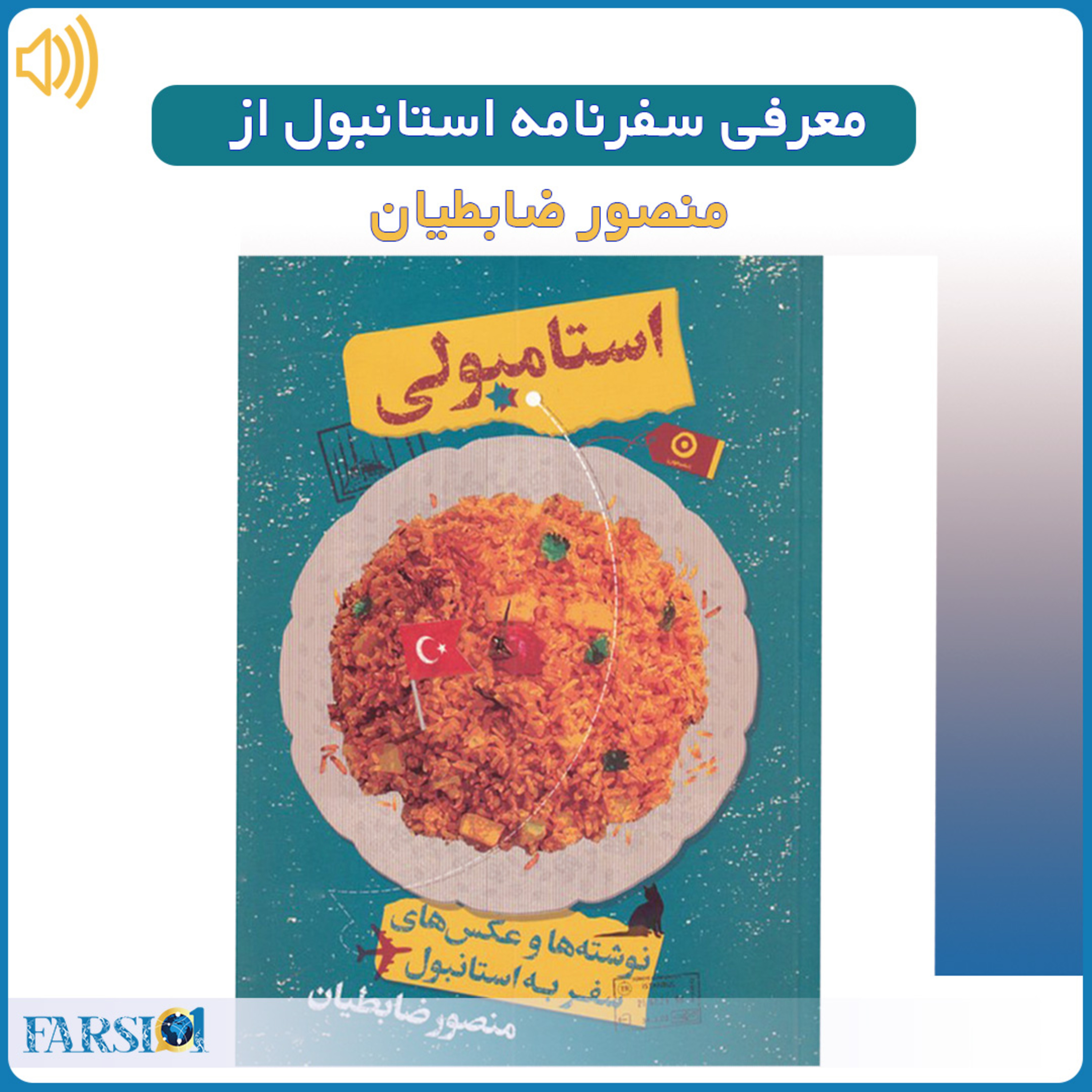 کاور معرفی کتاب سفرنامه استانبول اثر منصور ضابطیان