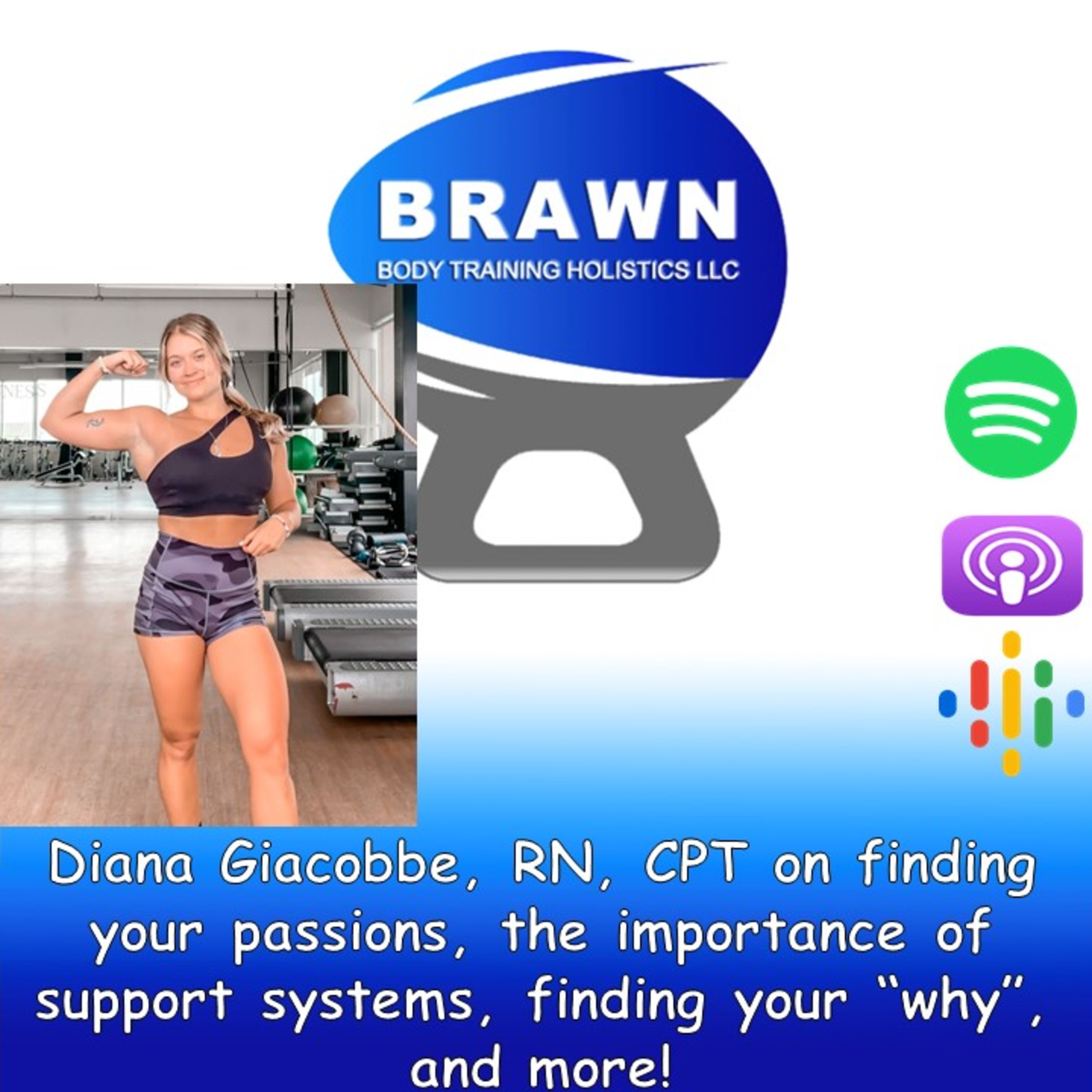 Diana Giacobbe, RN, CPT on finding your passions, the importance of support systems, finding your “why”, and more!