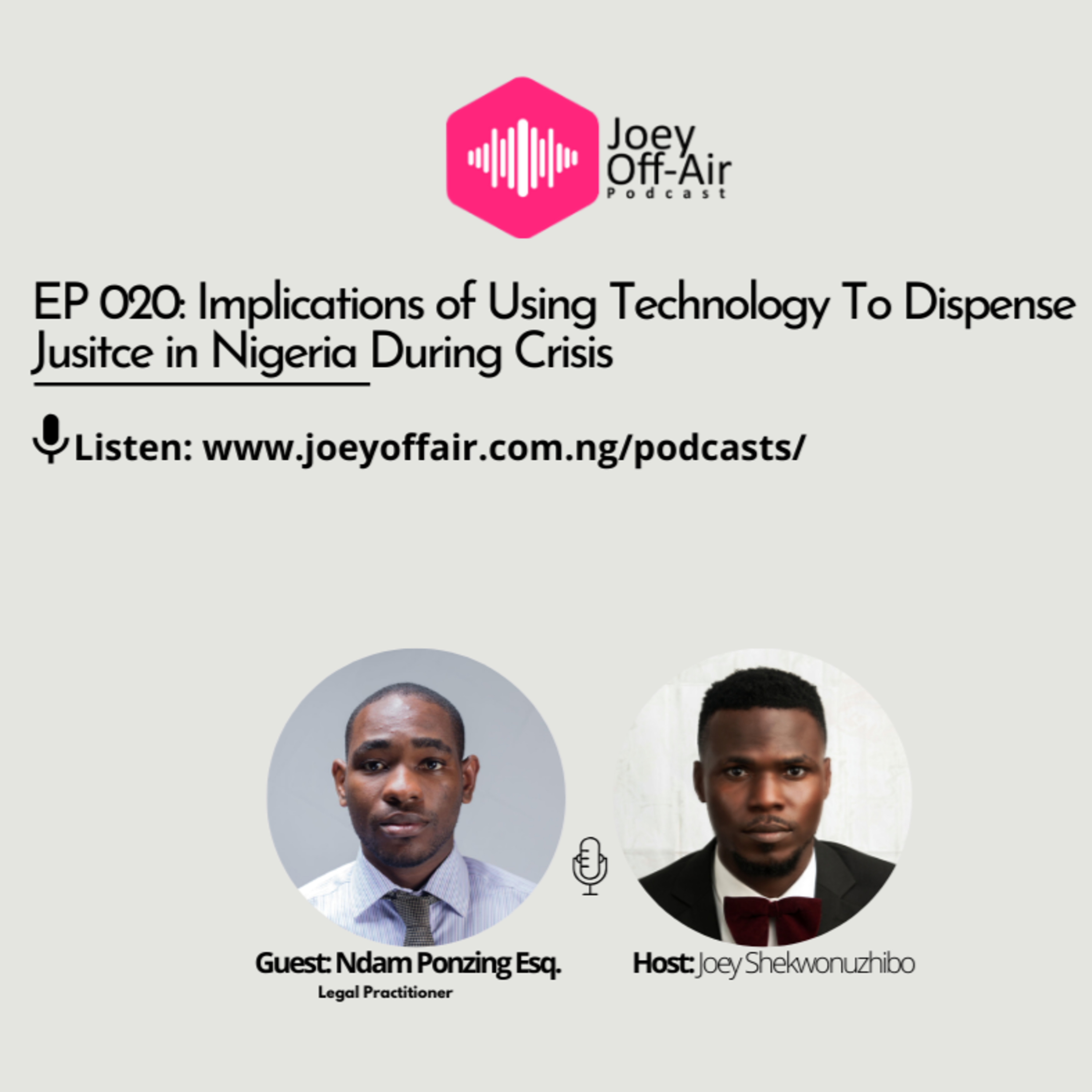 Implications of Using Technology To Dispense Justice in Nigeria During Crisis episode artwork