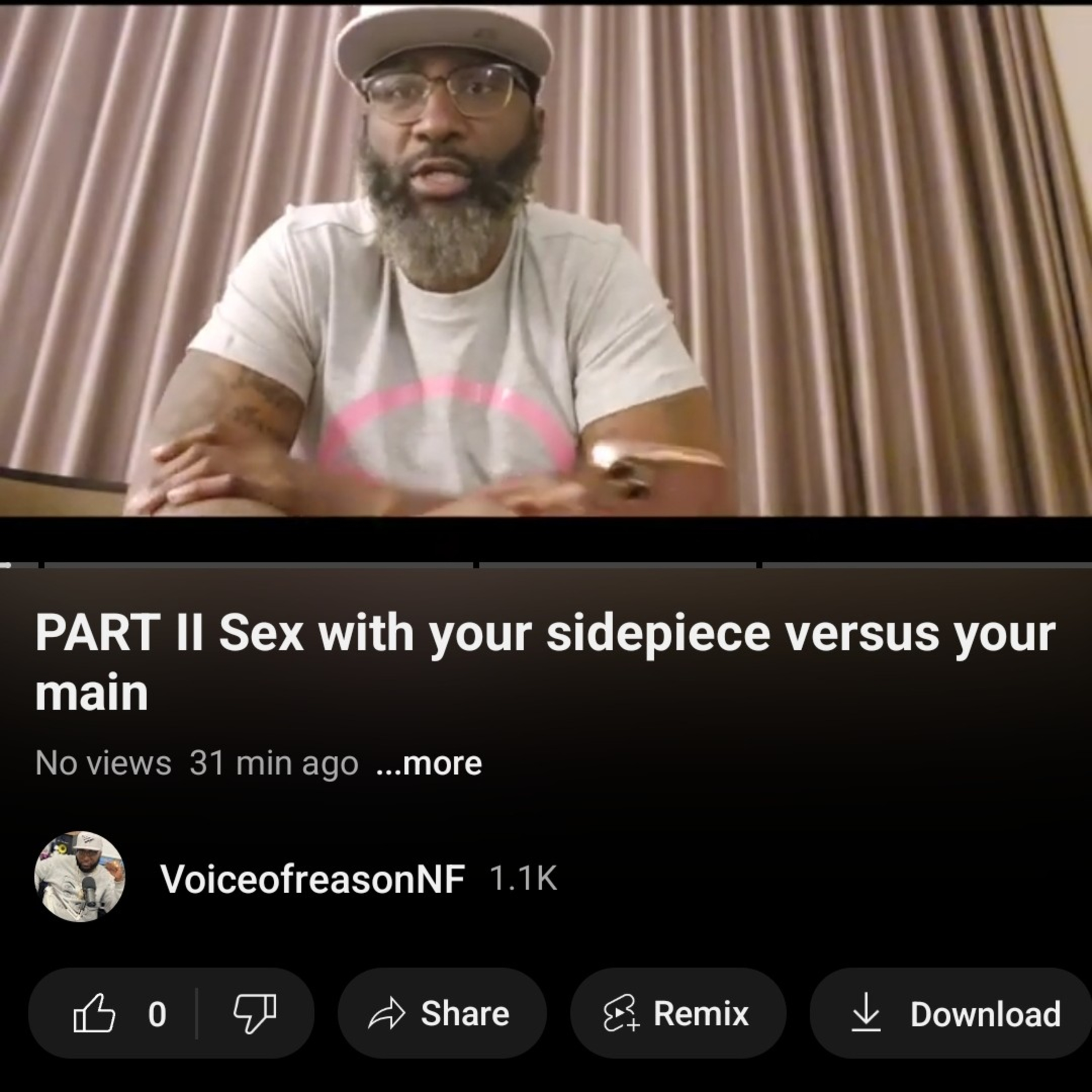 Sex with your sidepiece versus your main episode artwork