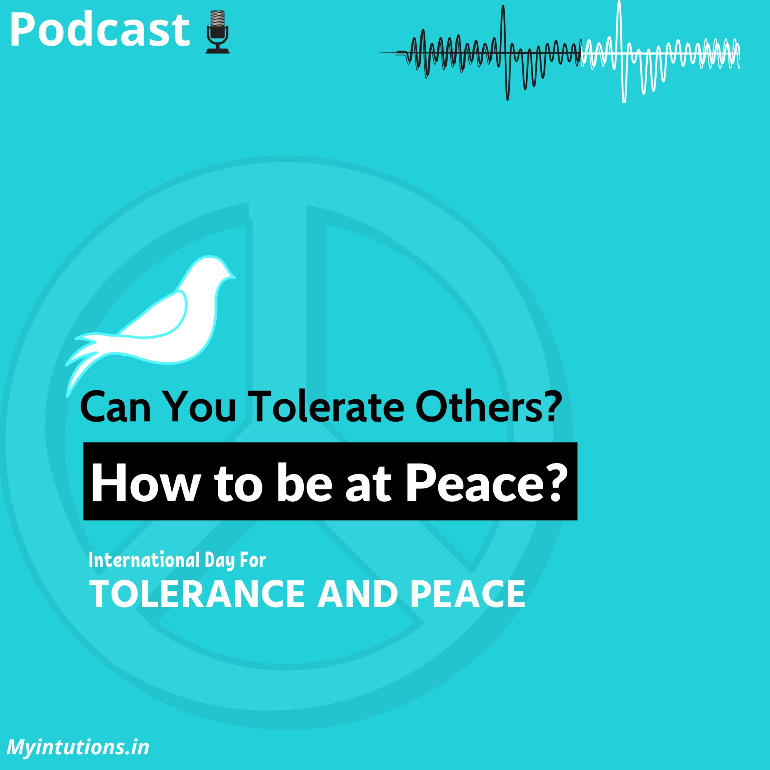 Tolerance Is a Must For Advancement of Socities!