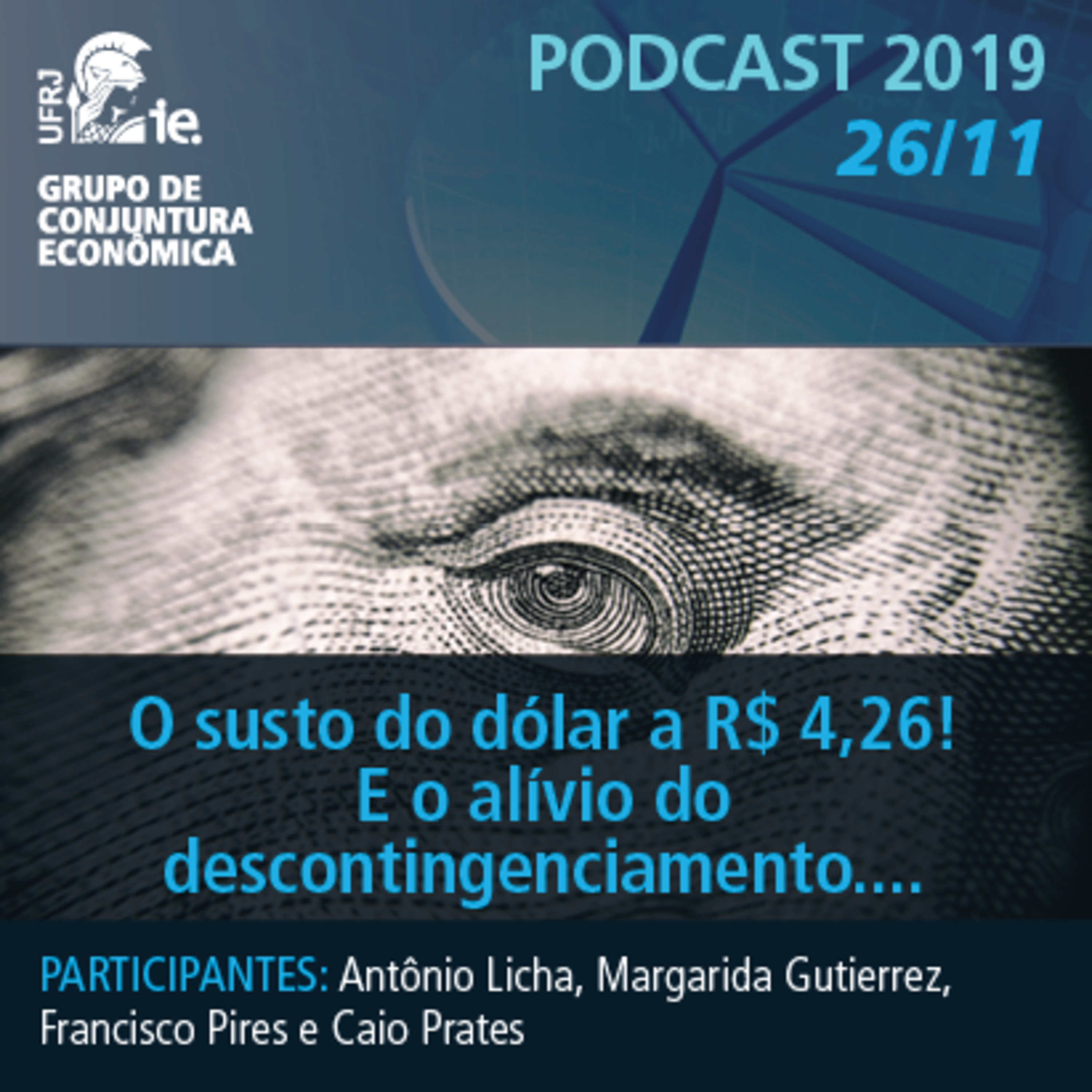 PodCast 2019 26/11 - O susto do dólar a R$ 4,26!  E o alívio do descontingenciamento.... episode artwork