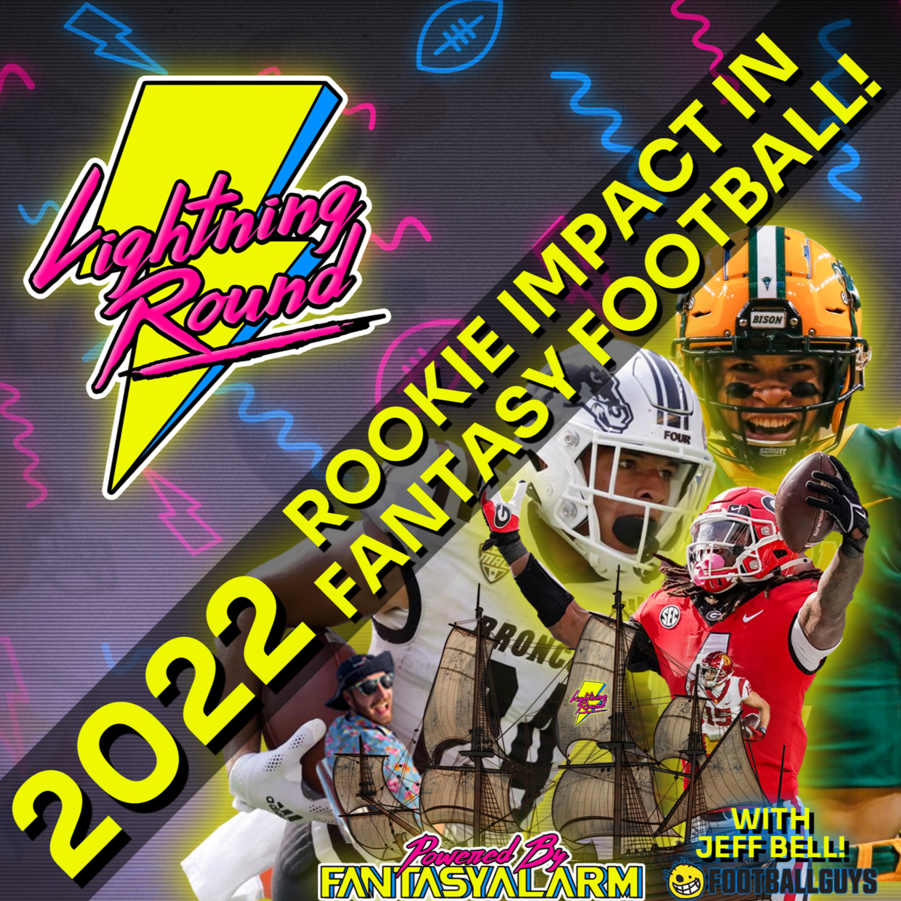 2022 NFL Draft Rookie Impact in Fantasy Football with Jeff Bell from Footballguys! episode artwork