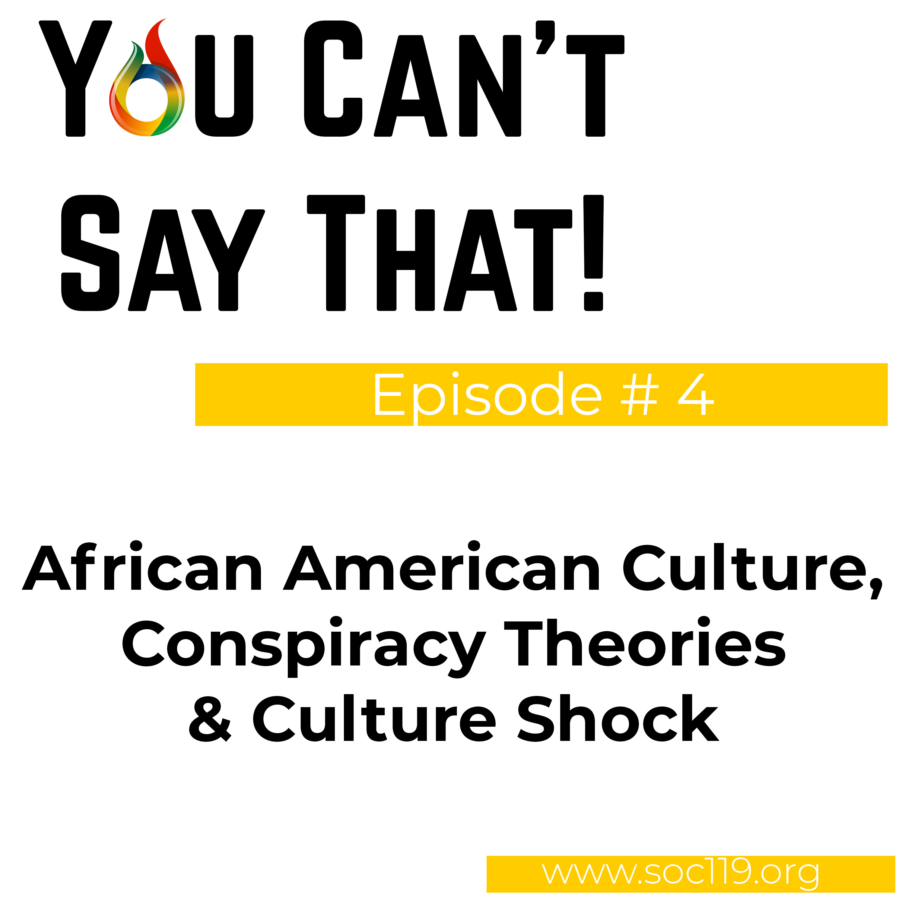 Episode #4 - African American Culture, Conspiracy Theories & Culture Shock