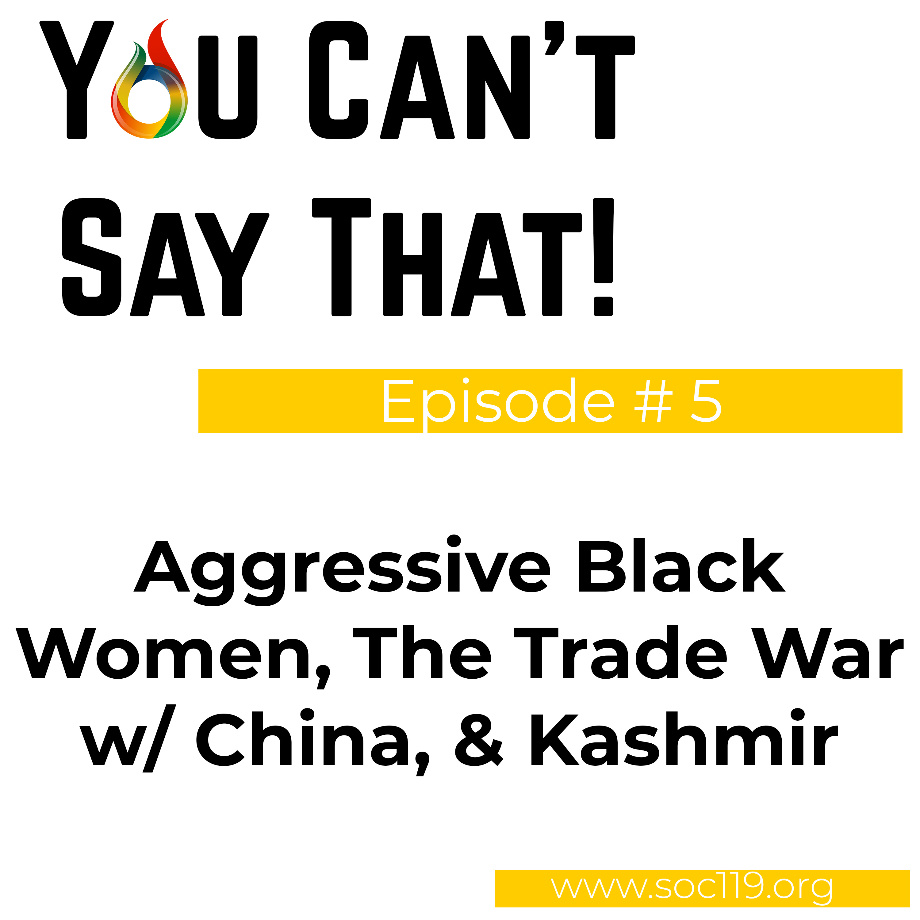 Episode #5 - Aggressive Black Women, The Trade War with China, and Kashmir