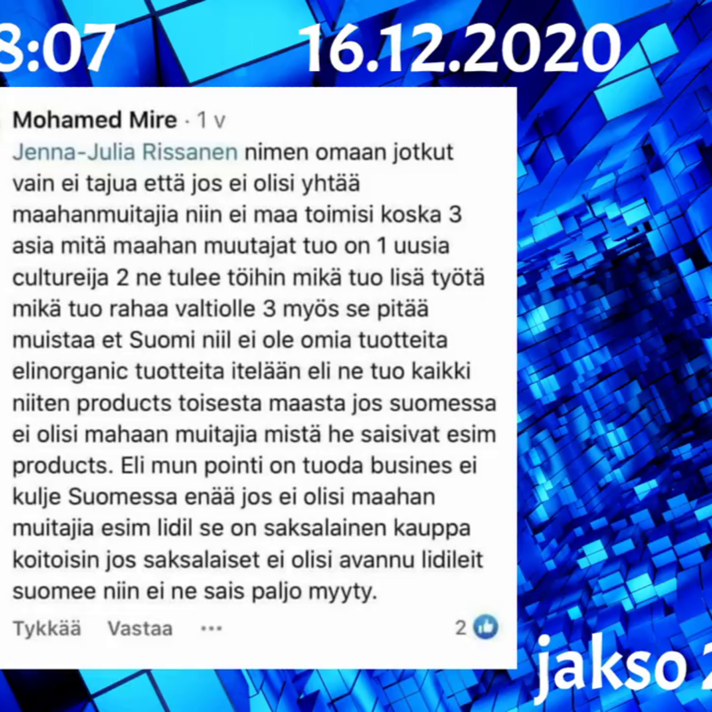Monokulttuuri FM 16.12.2020 – jakso 262 episode artwork
