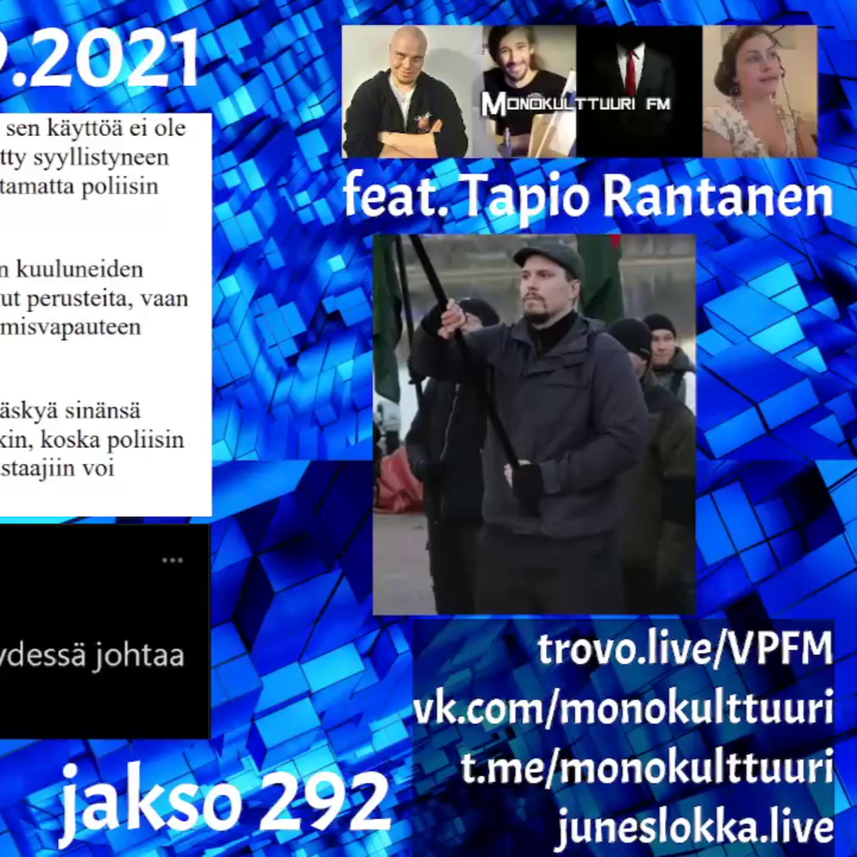 Monokulttuuri FM 1.9.2021 – jakso 292 episode artwork