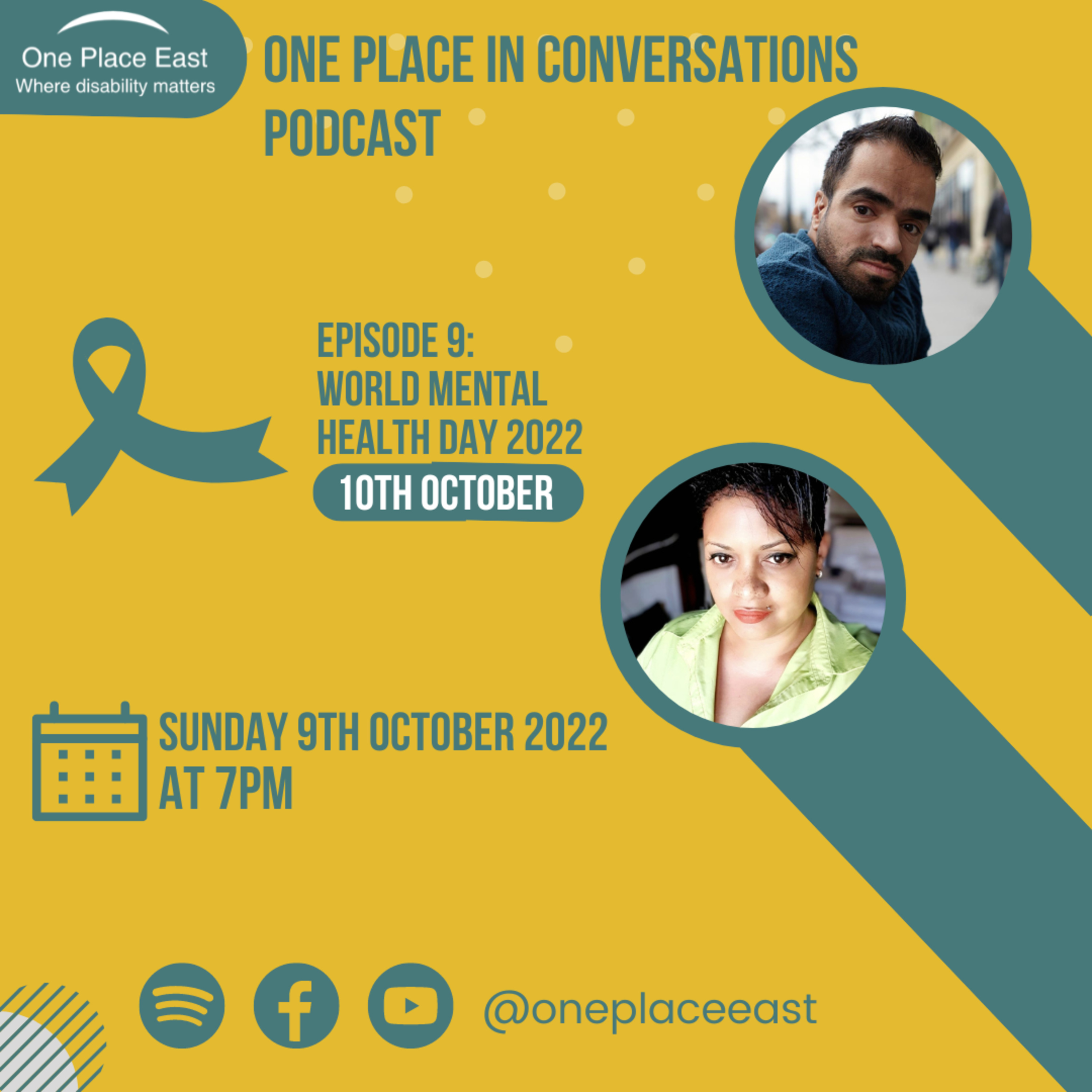 Ep 09 One Place in Conversations: World Mental Health Day 2022 episode artwork