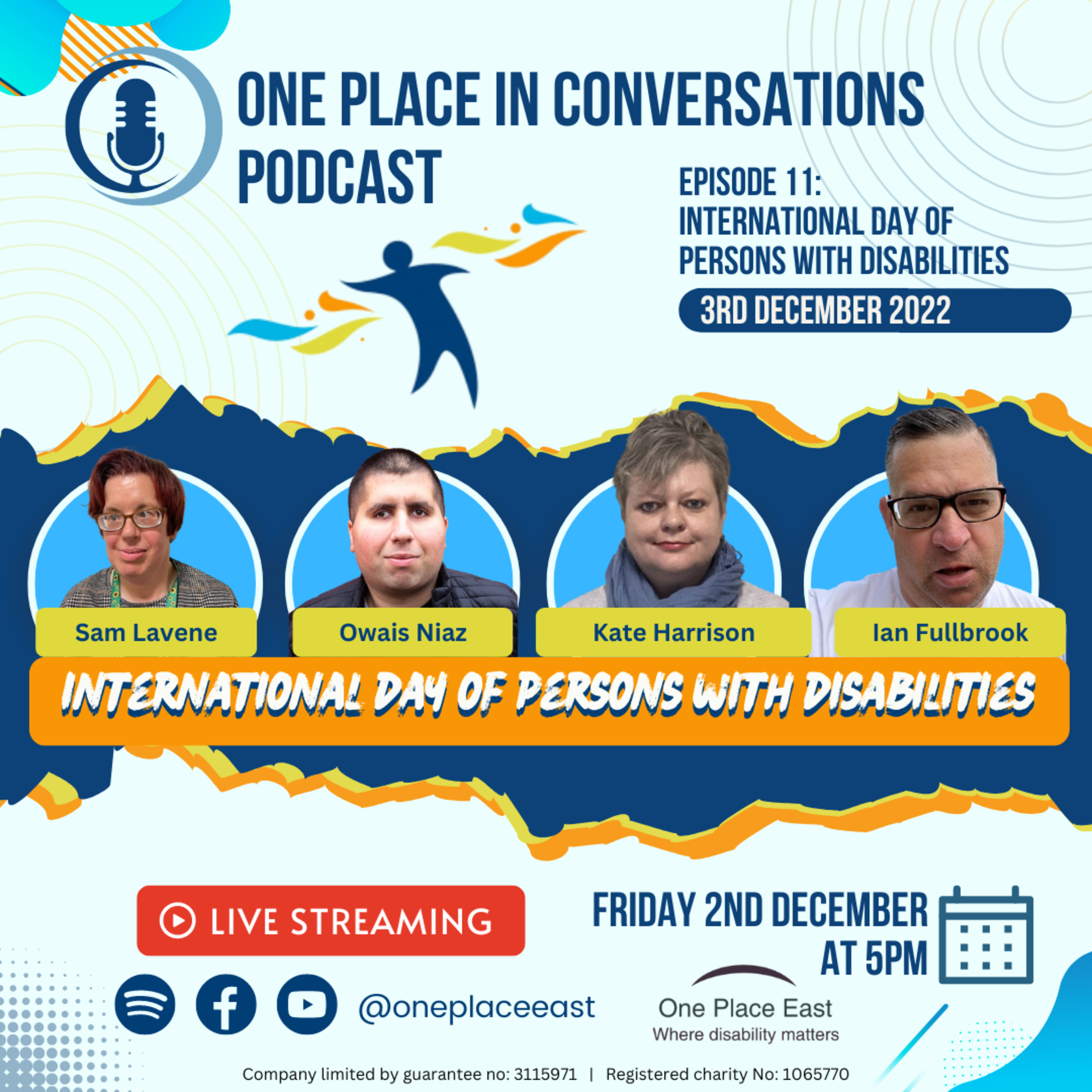 Ep 11 One Place in Conversations: International Day of People with Disabilities 2022 episode artwork