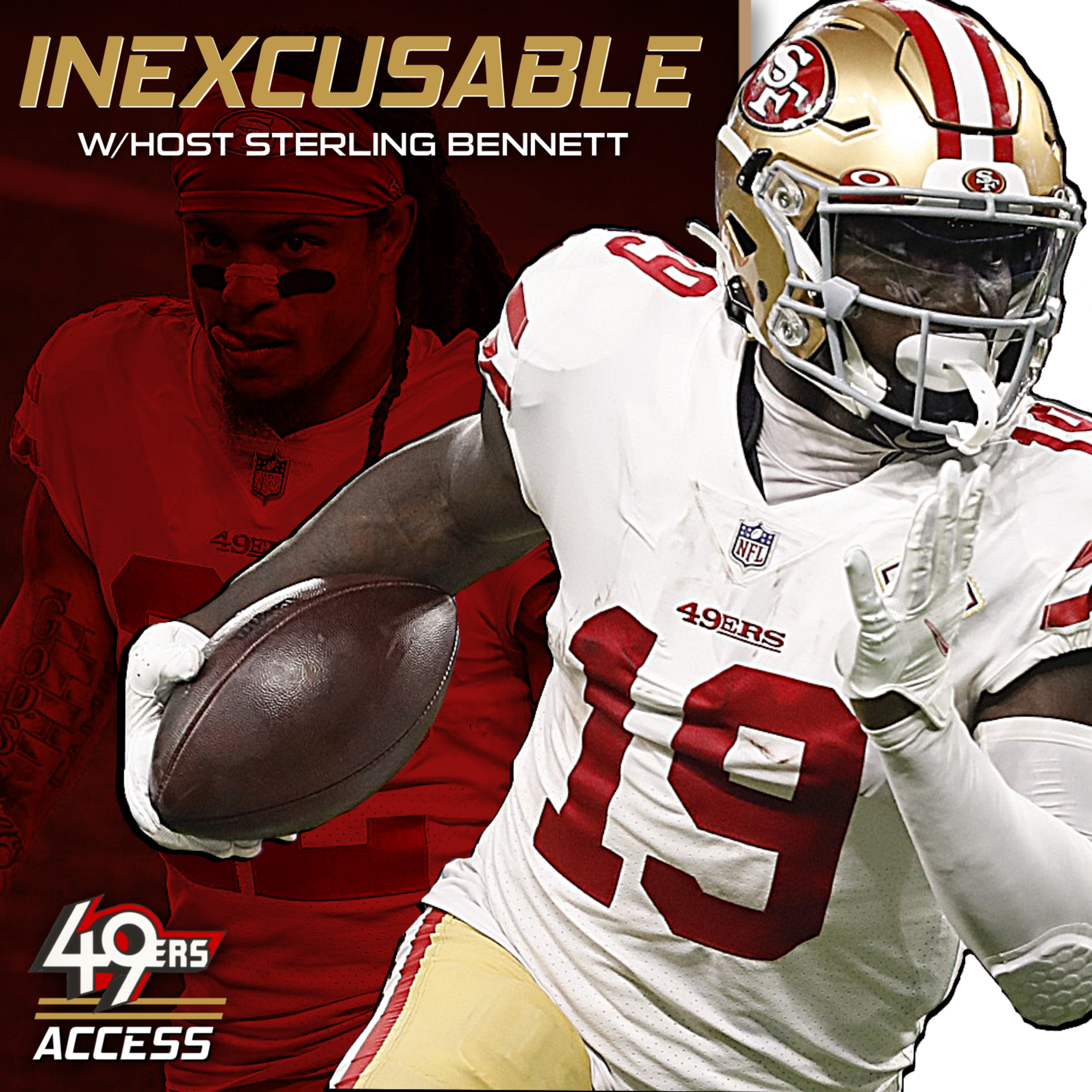 INEXCUSABLE: Reaction to the 49ers victory over the Detroit Lions, Jason Verrett's injury & Head-Scratching decisions by Kyle Shanahan episode artwork