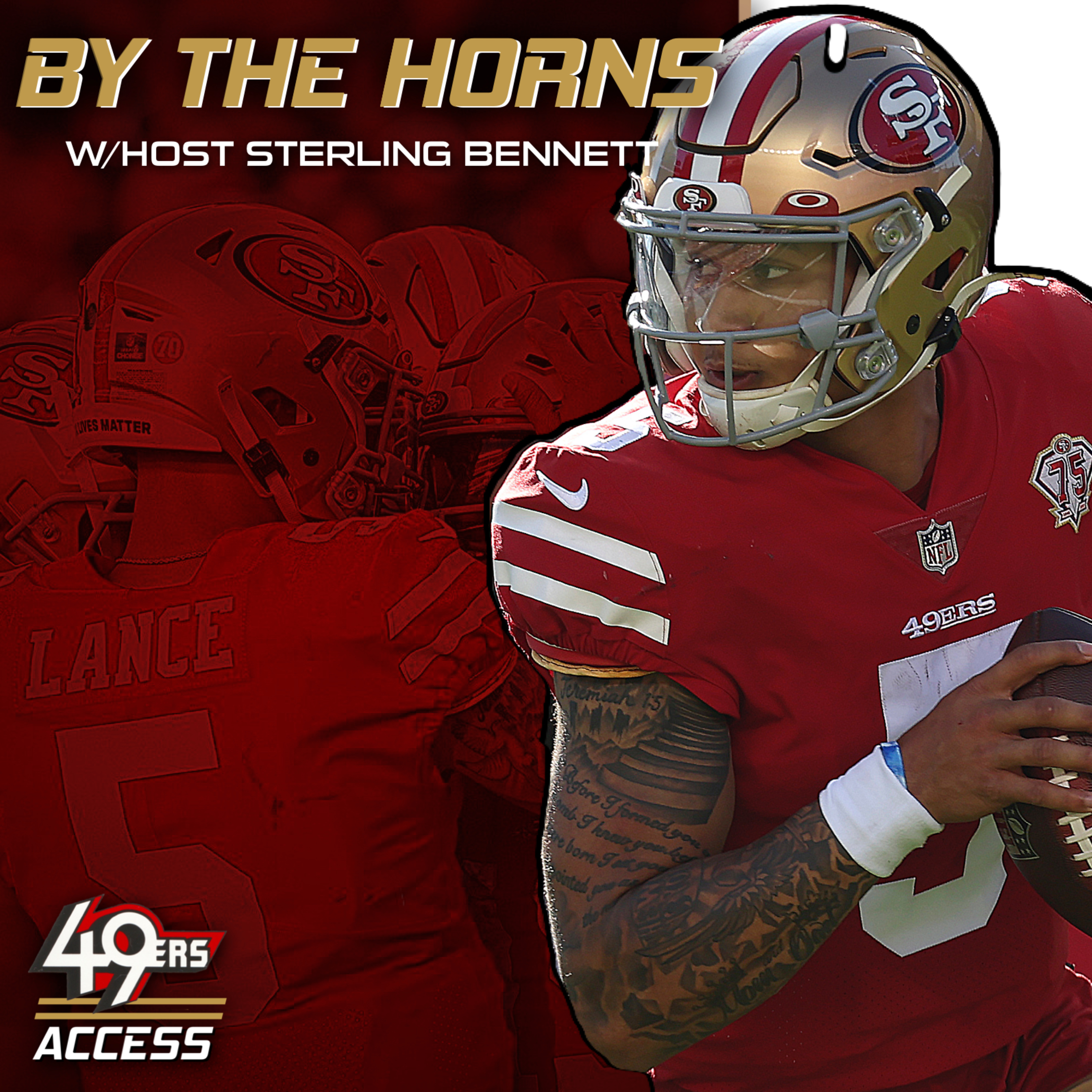 BY THE HORNS: Reaction to the 49ers Week 17 victory vs. Texans, Grading Trey Lance's 2nd NFL start & Historic Defensive Performance episode artwork