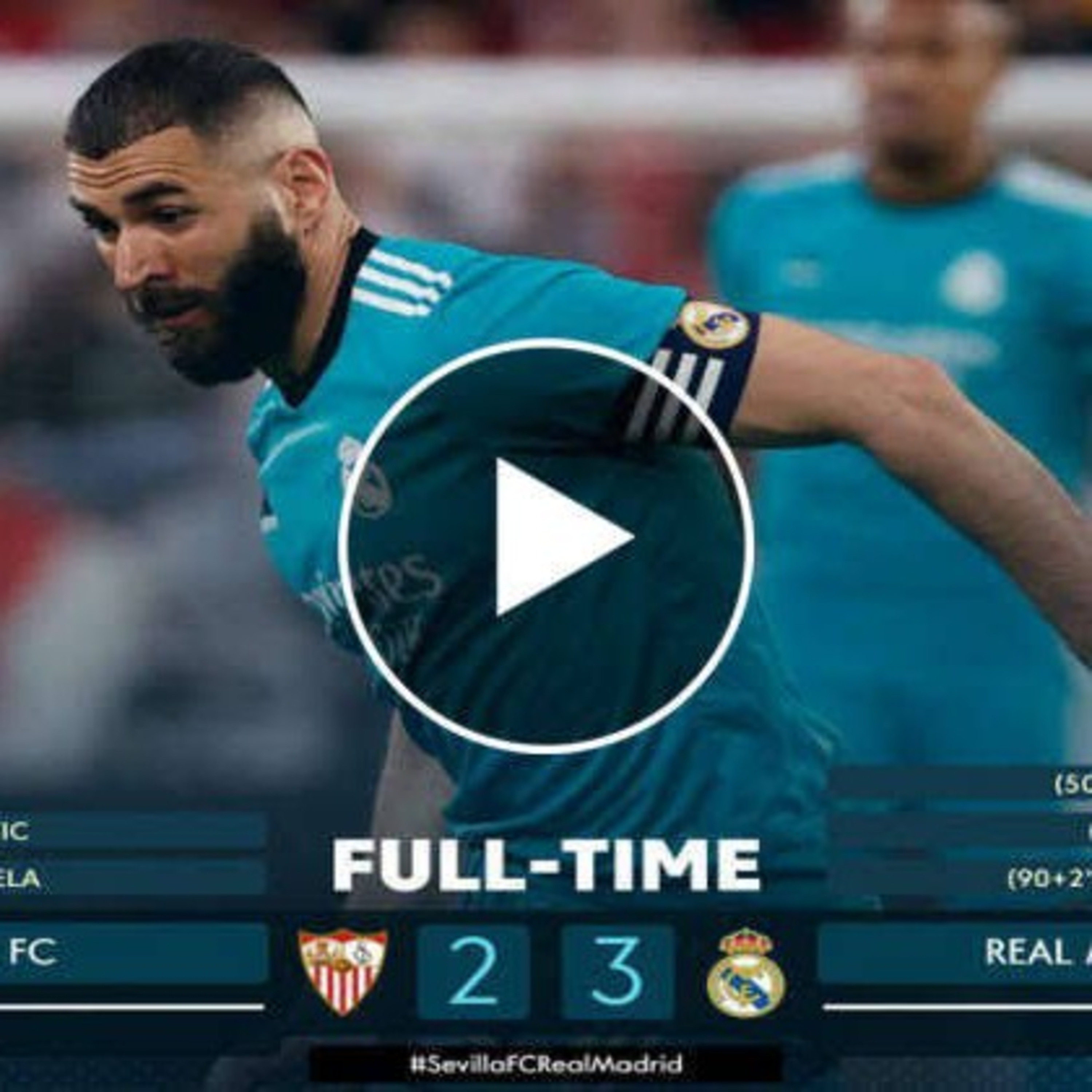 Karim Benzema’s injury-time goal completes Real Madrid’s comeback victory over Sevilla. episode artwork