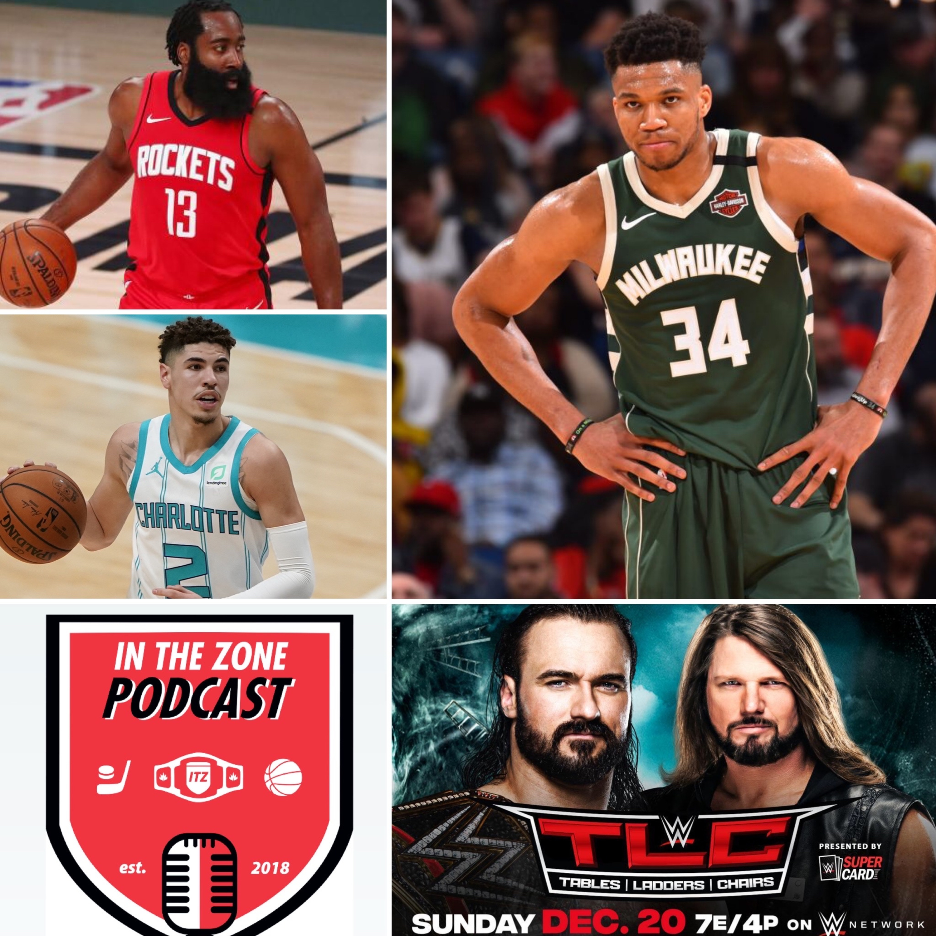 Episode 109 - NBA Pre Season Begins, Giannis Signs Super Max, WWE TLC Preview episode artwork