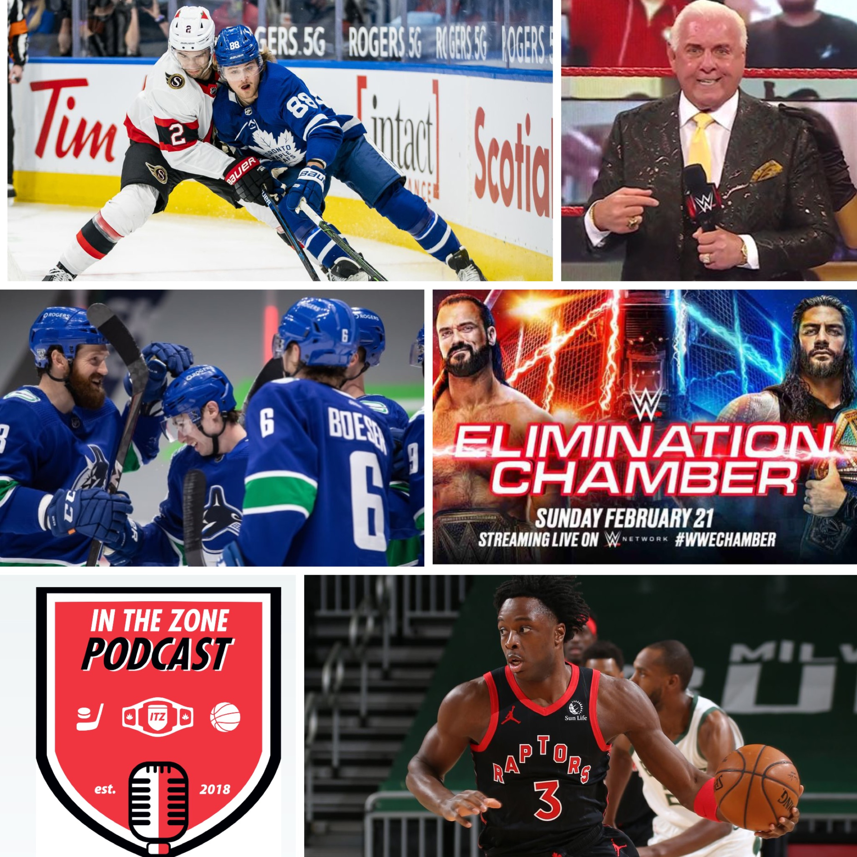 ITZ Episode 118 - Leafs Blow a Lead, Elimination Chamber Predictions, Ric Flair, Raptors Rumours episode artwork