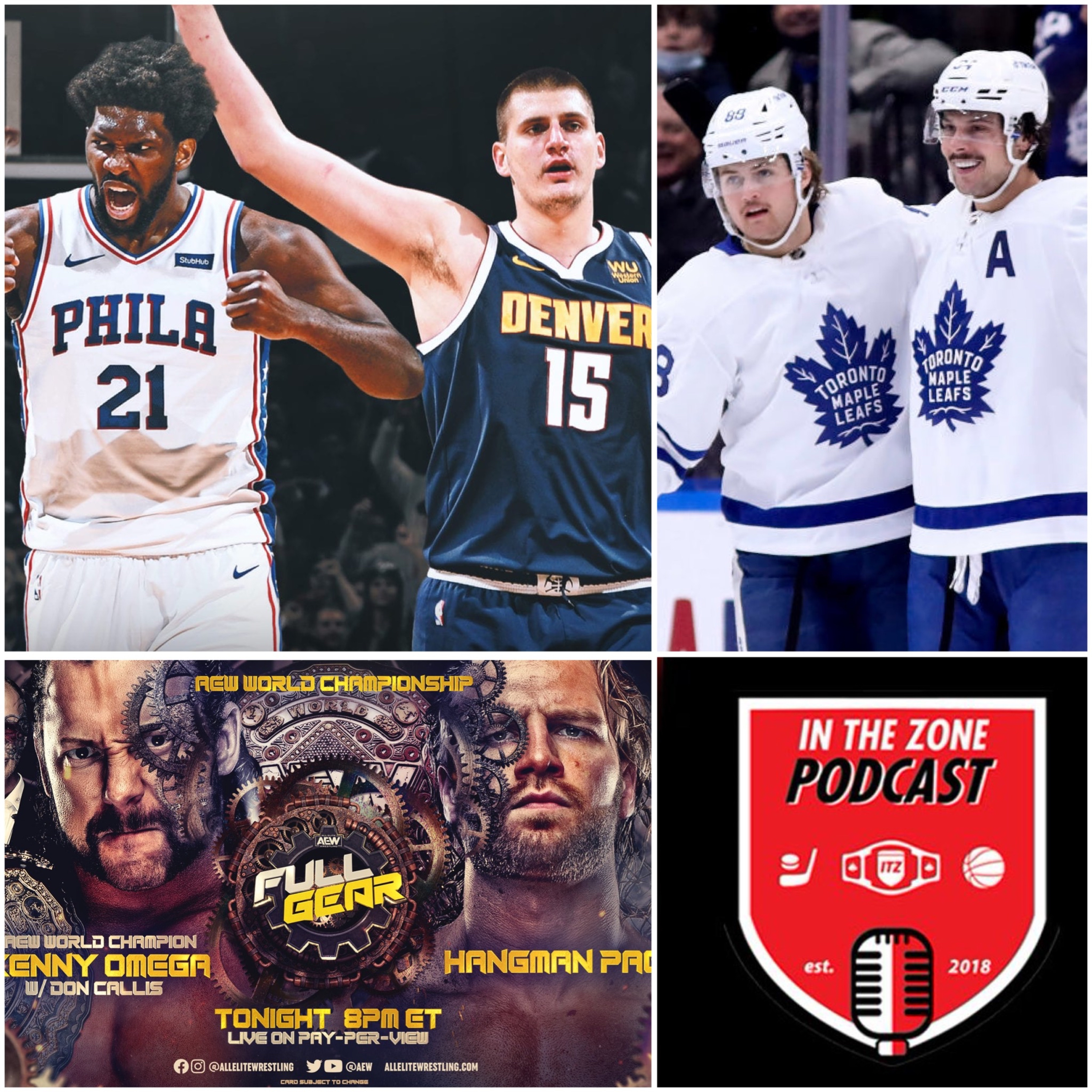 Episode 155 - Top NBA Centers in Fantasy Basketball, NHL Headlines, AEW Full Gear episode artwork