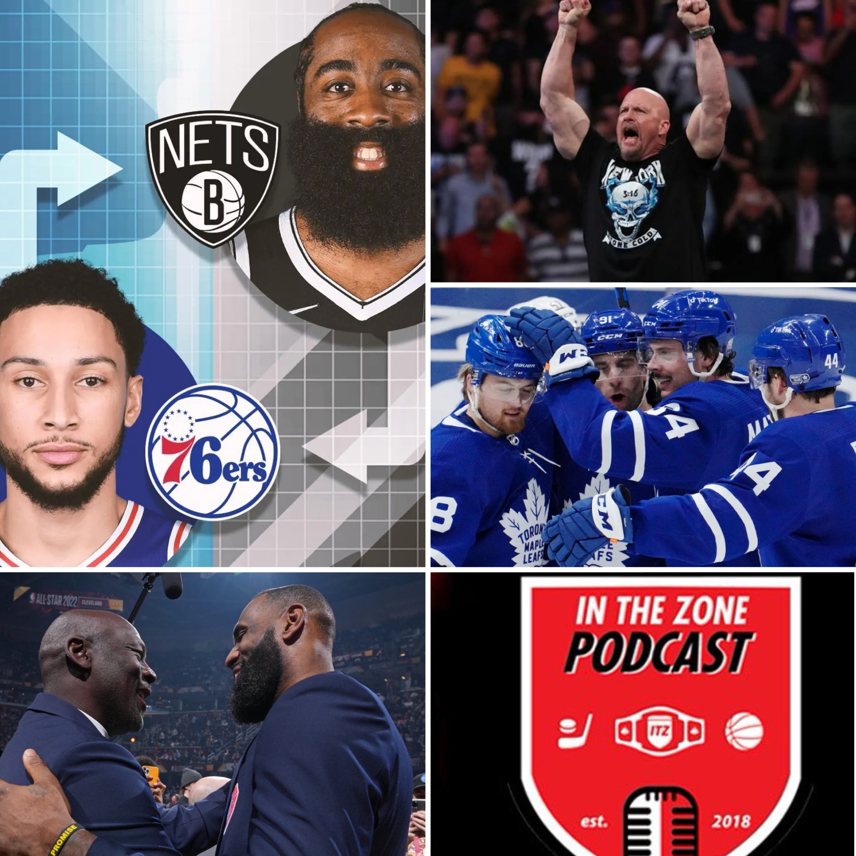In The Zone Episode 166 - NBA All Star Weekend, WWE's Big Plans for WrestleMania, NHL episode artwork