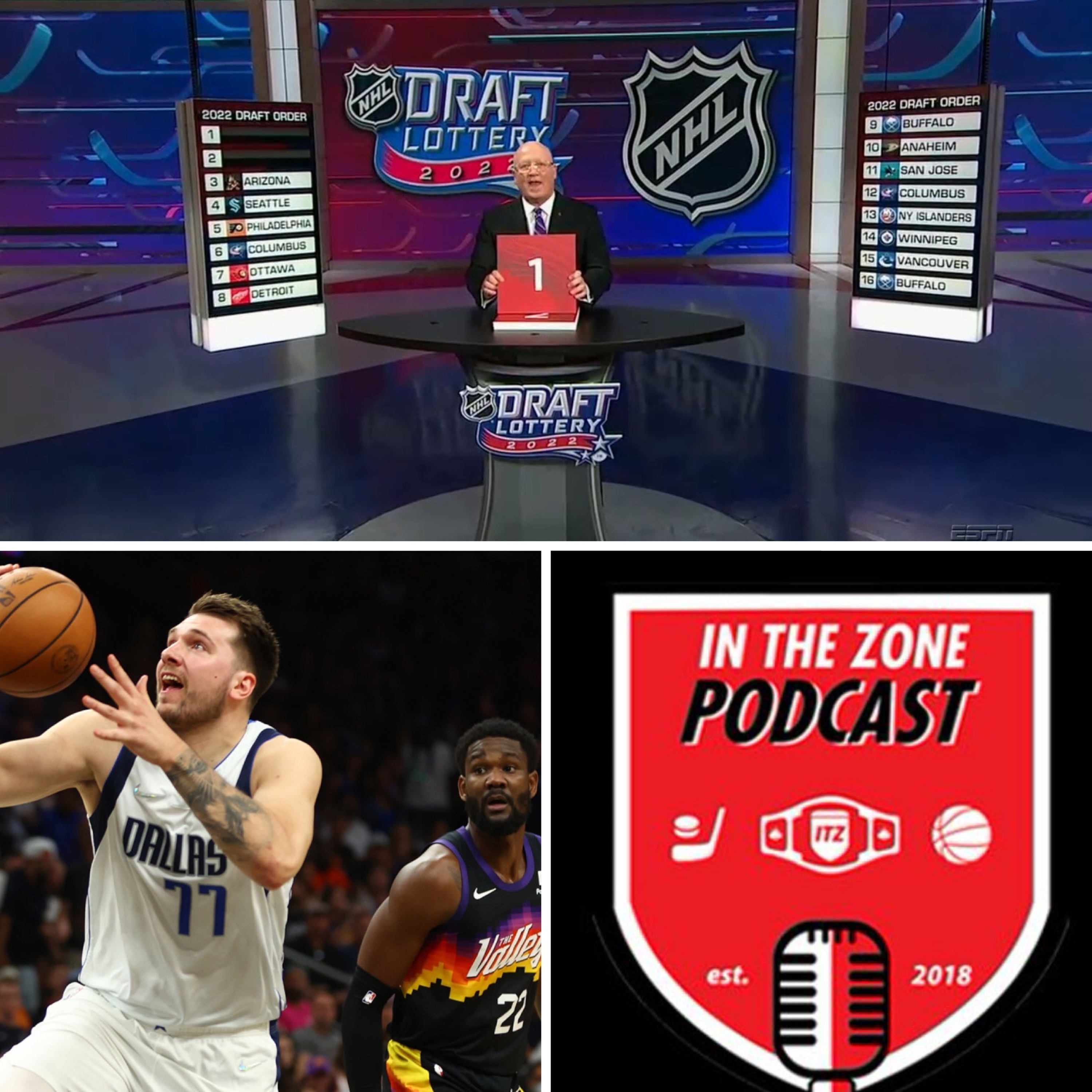 Episode 177 - NHL Draft Lottery Results, NBA Playoffs Update, Drama in NHL Playoffs episode artwork