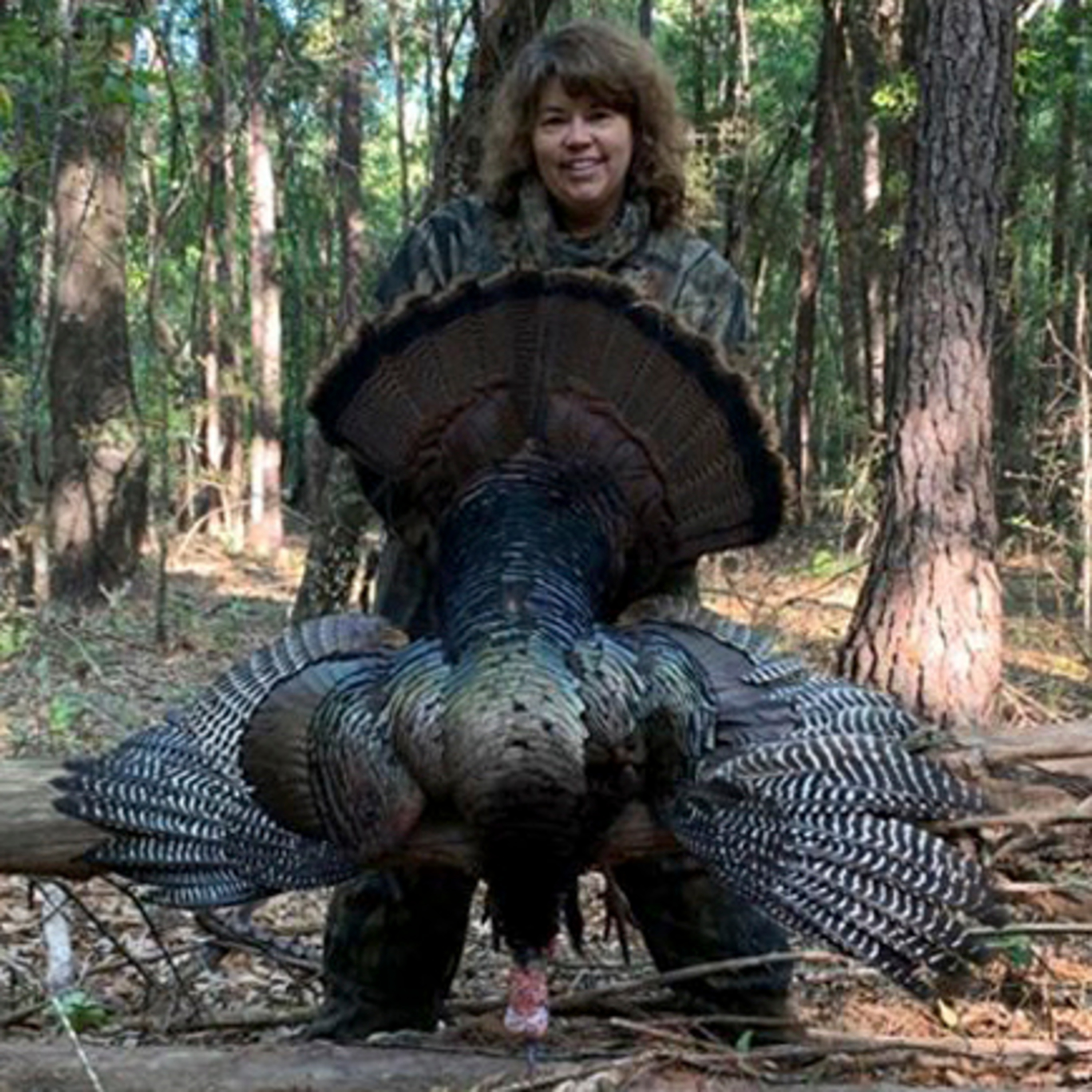 Lisa Beard's double-bearded gobbler