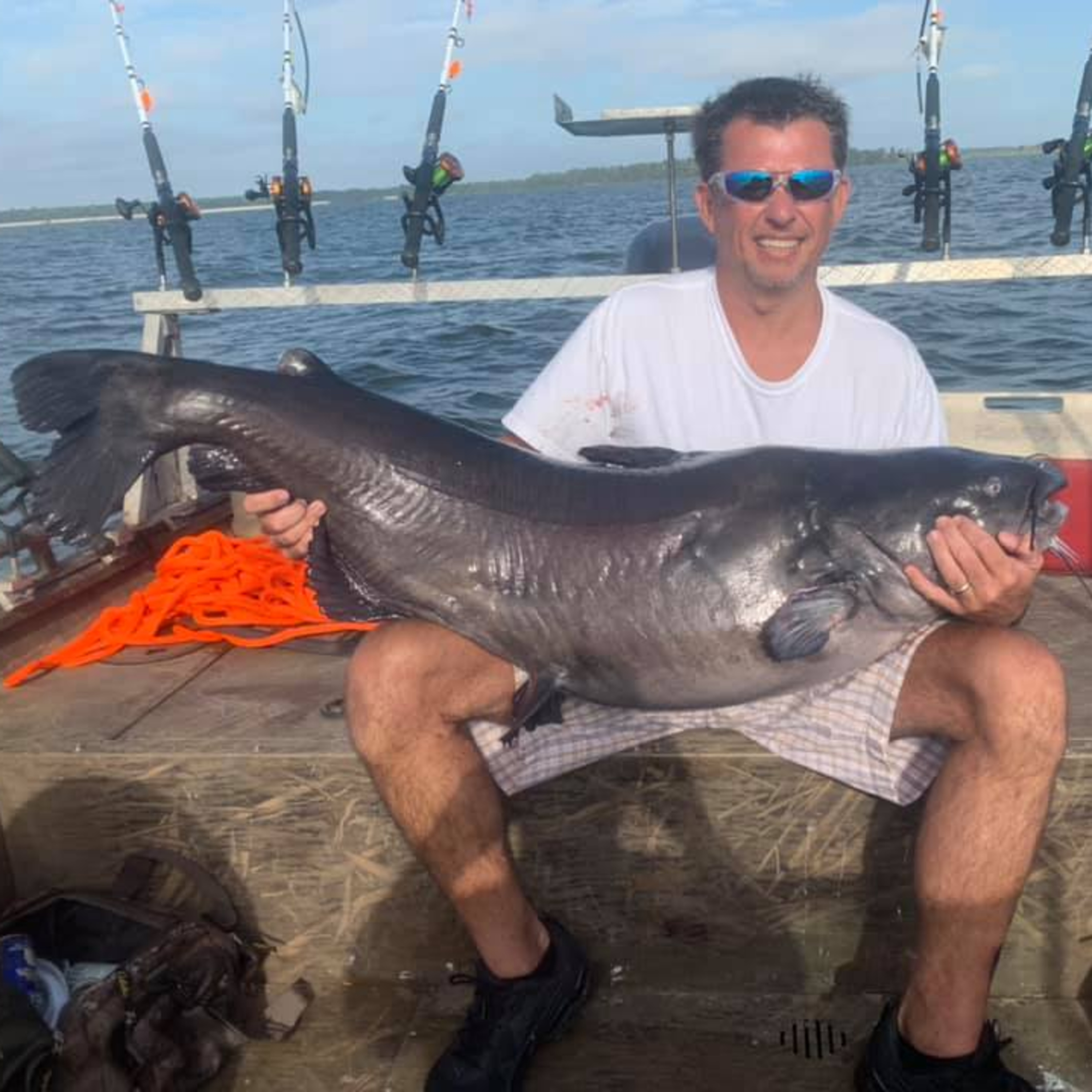 Charlie Weatherford's 84-pound blue catfish