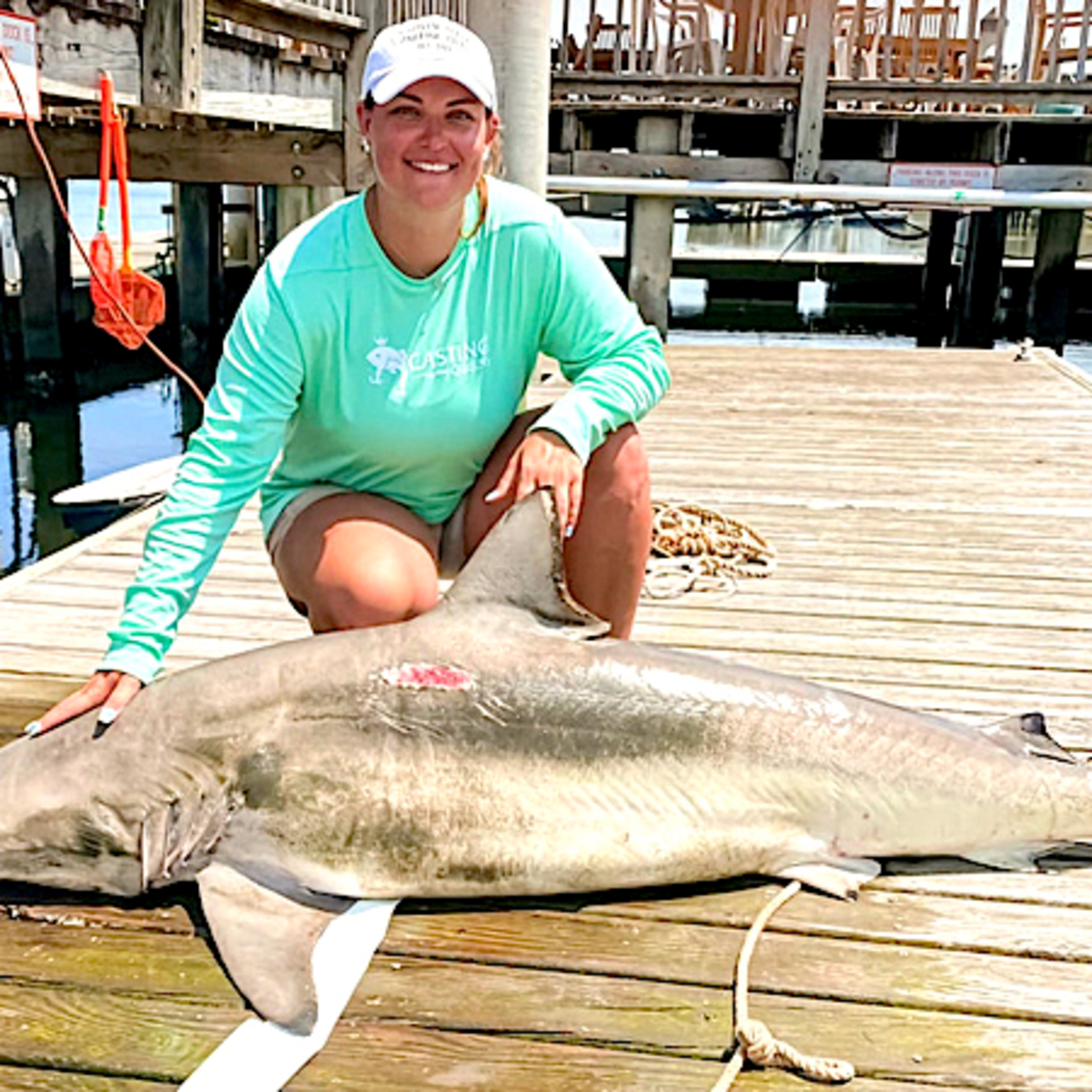 Nikki Colwell's SC state record spinner shark