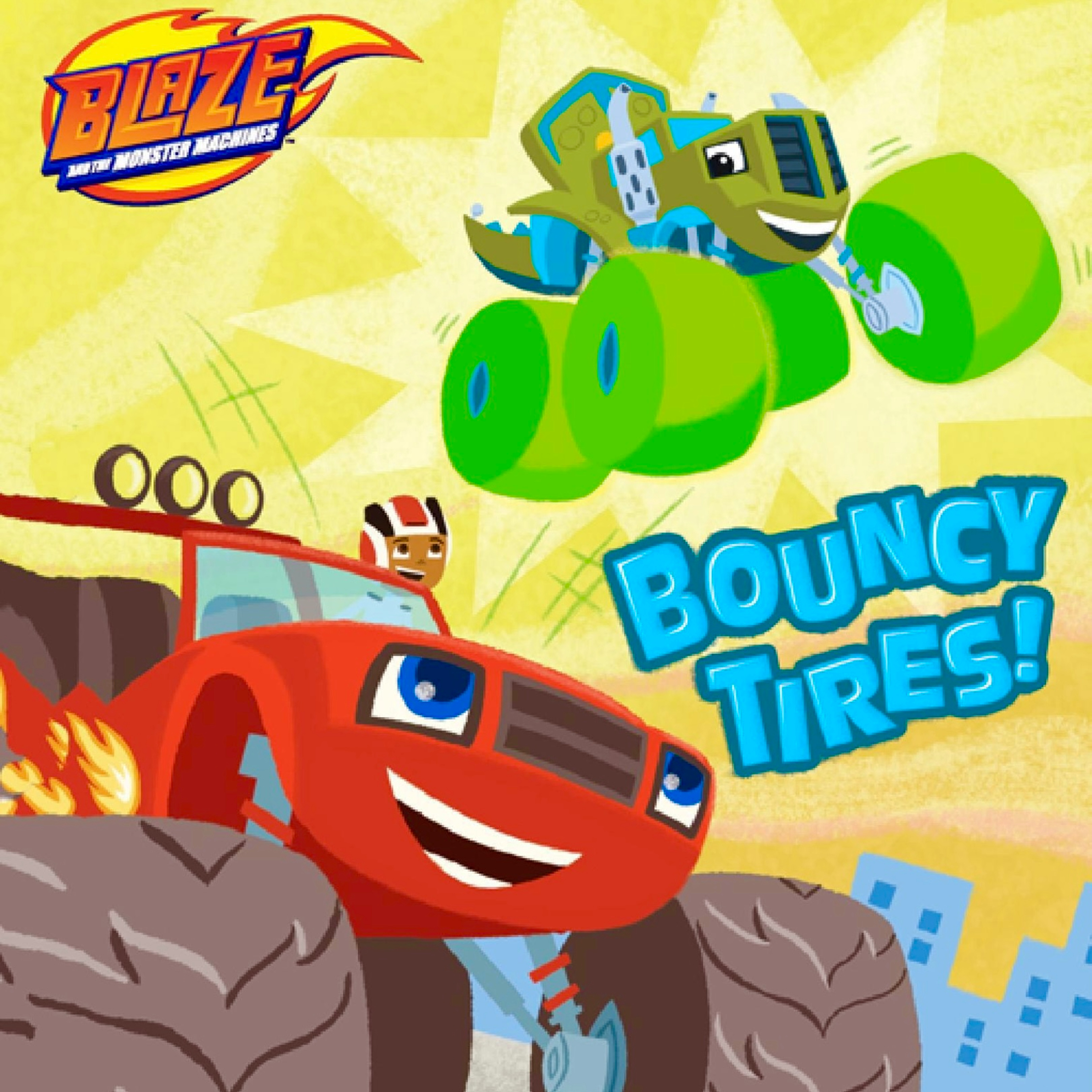 🚧 Kids Book Read Aloud 🚧 Blaze and the Monster Machines Bouncy Tires [ VIDEO READ ALONG ON SPOTIFY ]