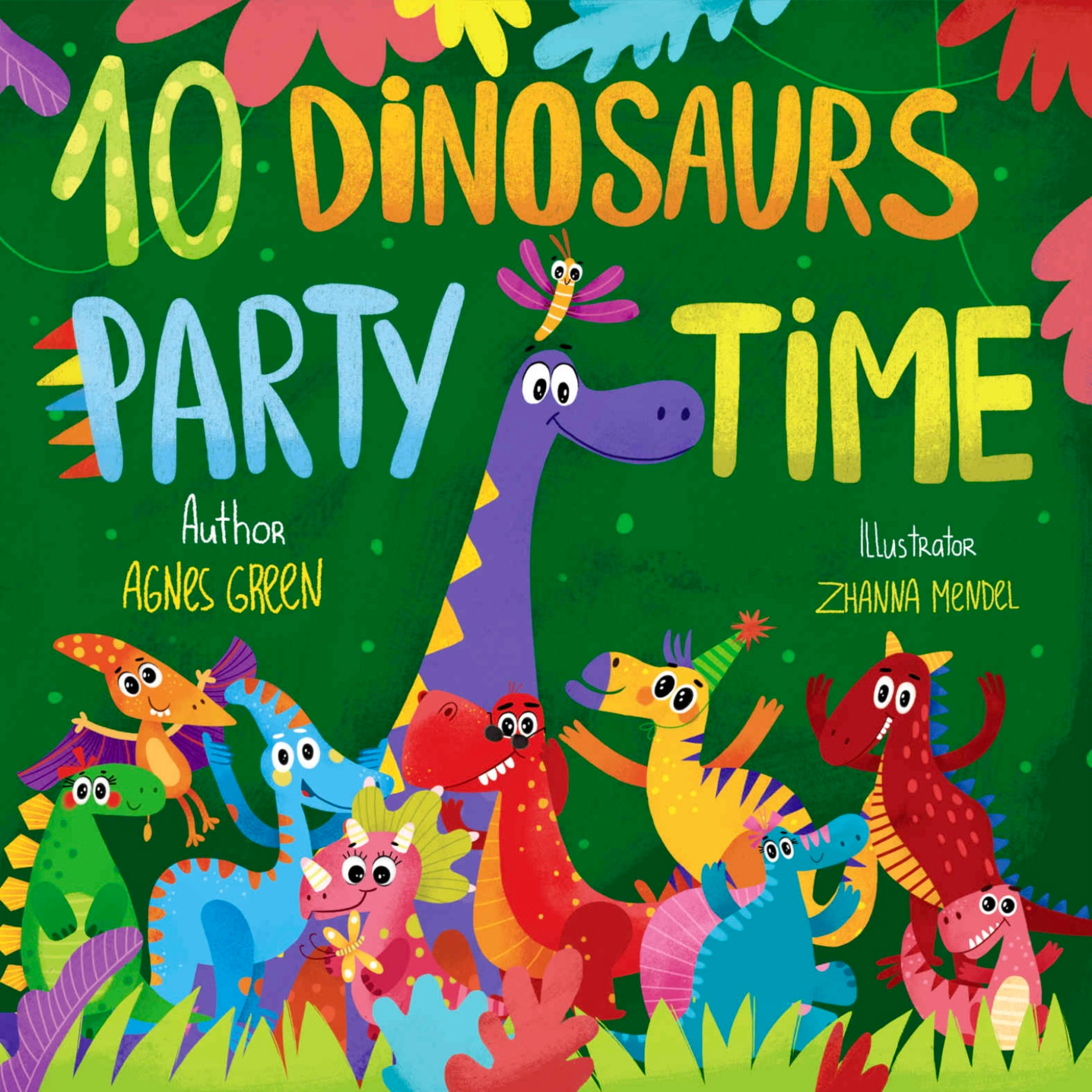 🦕 Stories for Kids Read Aloud 🦕 10 Dinosaurs Party Time by Agnes Green [ READ ALONG VIDEO ON SPOTIFY ]