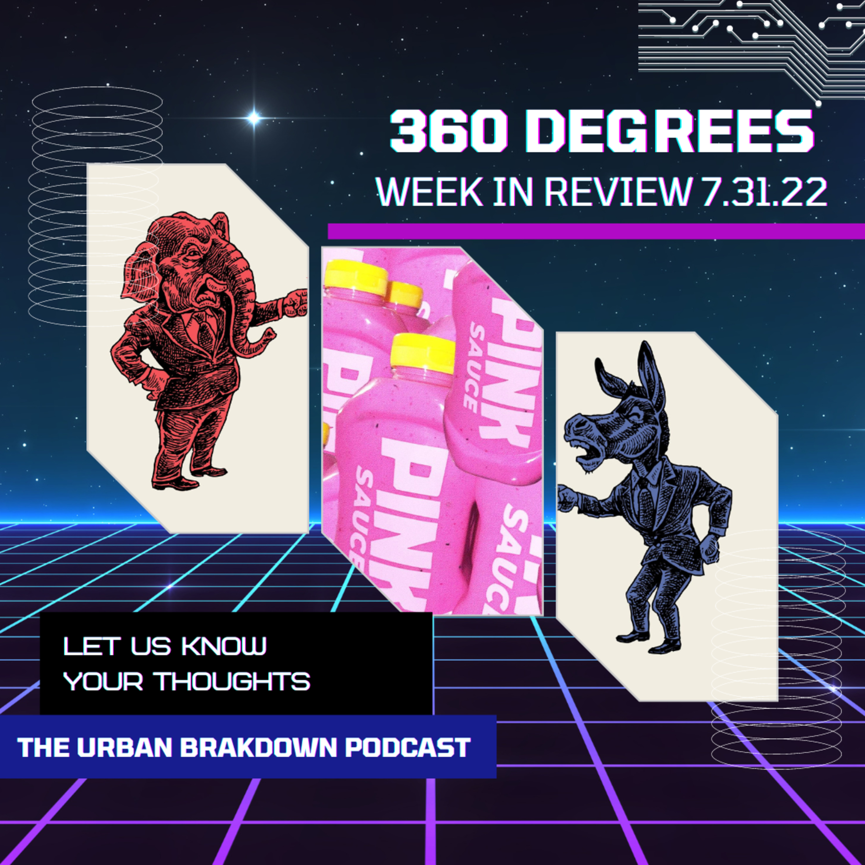 360 Degrees: Week in Review 7.31.22 "Pastor Gets Robbed? Black Rebublican Gets Cobbed? No More Biden! Vets F*cked by the Republicans! episode artwork